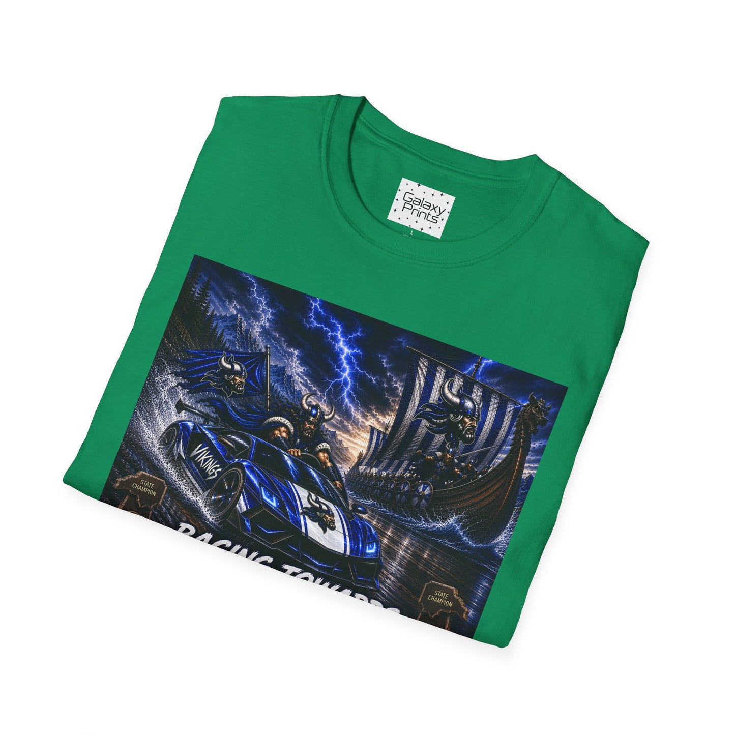 Copy of Unisex T-Shirt - Hoggard Vikings Inspired - Hoggard helmet and 'Domination is a State of Mind' - over our rivals