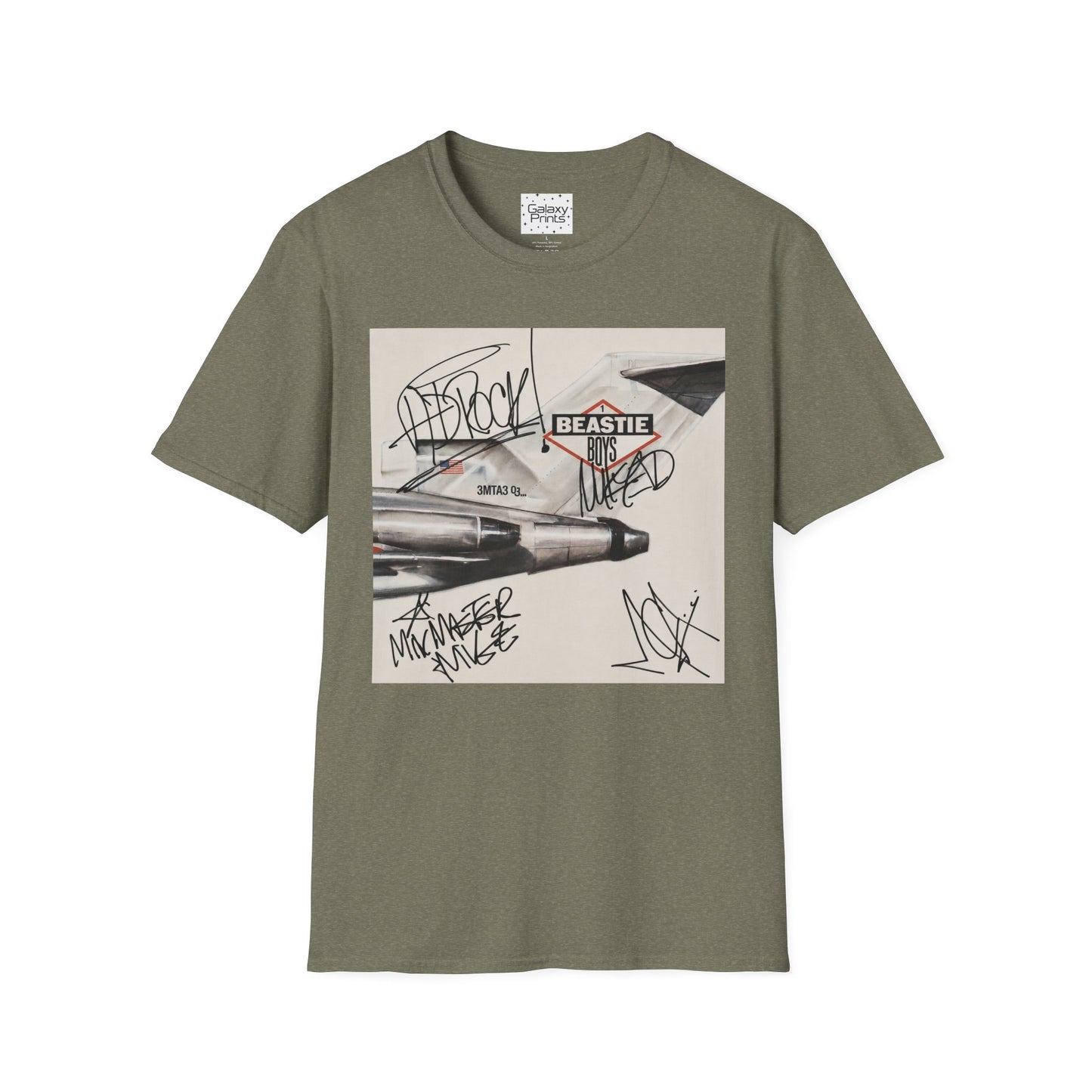 B-Boys "Licensed to Ill" Autographed Band T-Shirt - Graffiti