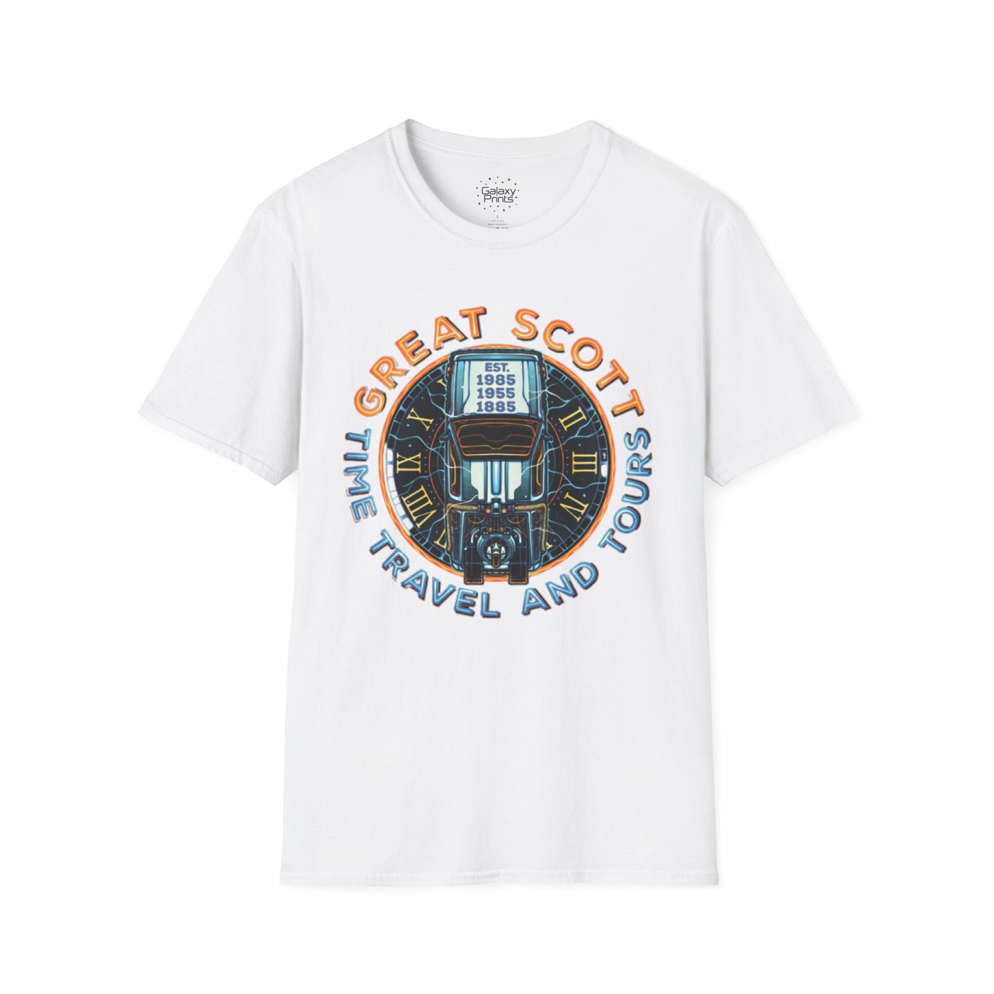 Back To The Future Inspired Unisex T-Shirt - 'Great Scott - Time Travel and Tours'