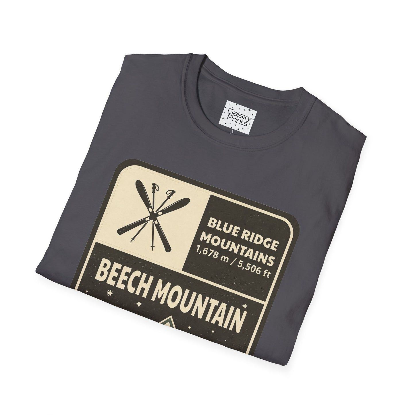Beech Mountain Blue Ridge Mountains T‑Shirt — North Carolina Ski & Hiking Vintage