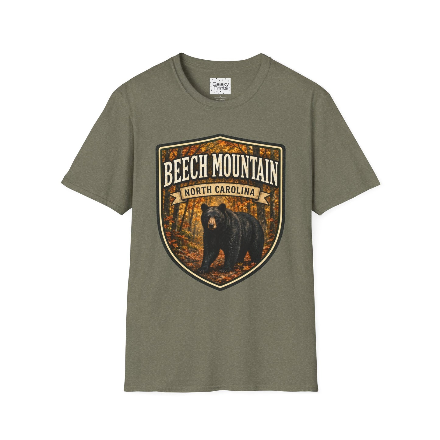 Beech Mountain North Carolina T-Shirt — Rustic Bear Mountain Graphic Tee