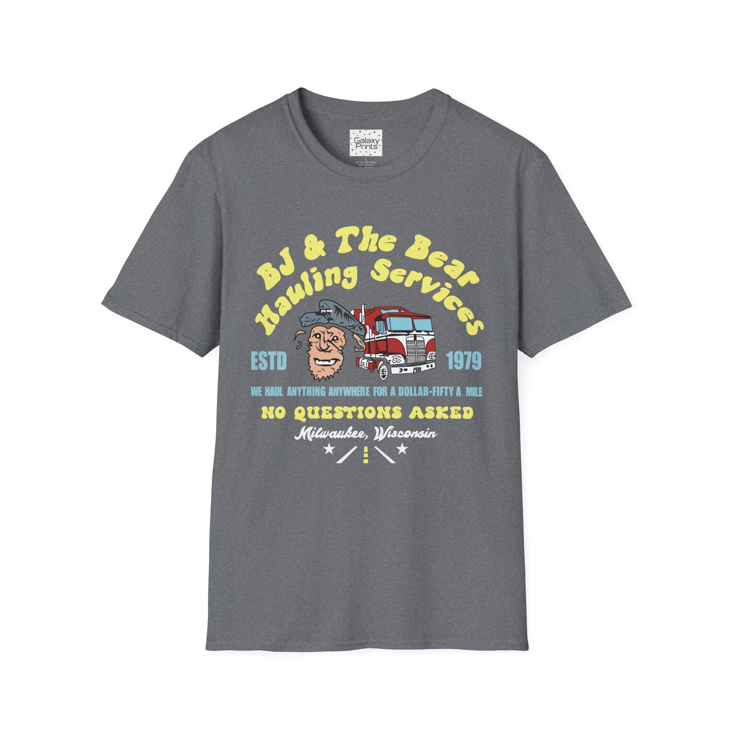 Unisex T-Shirt - Truck Driver BJ and Bear Design - POP Culture