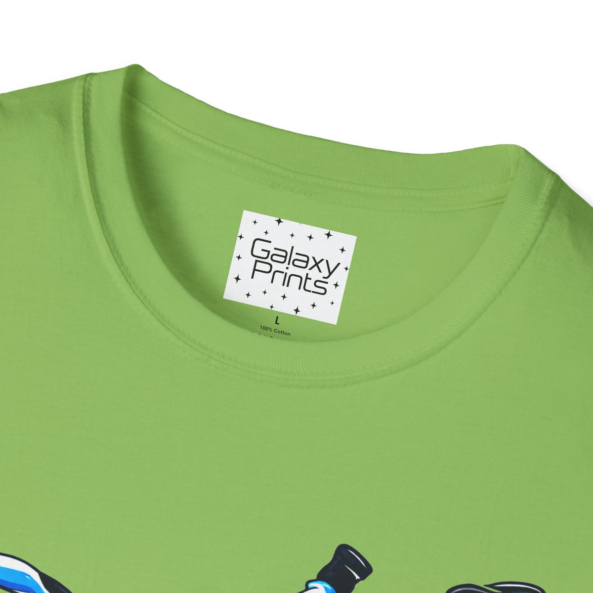 Skydiver Graphic T-Shirt — Blue Wingsuit Freefall Tee - I Survived on the back
