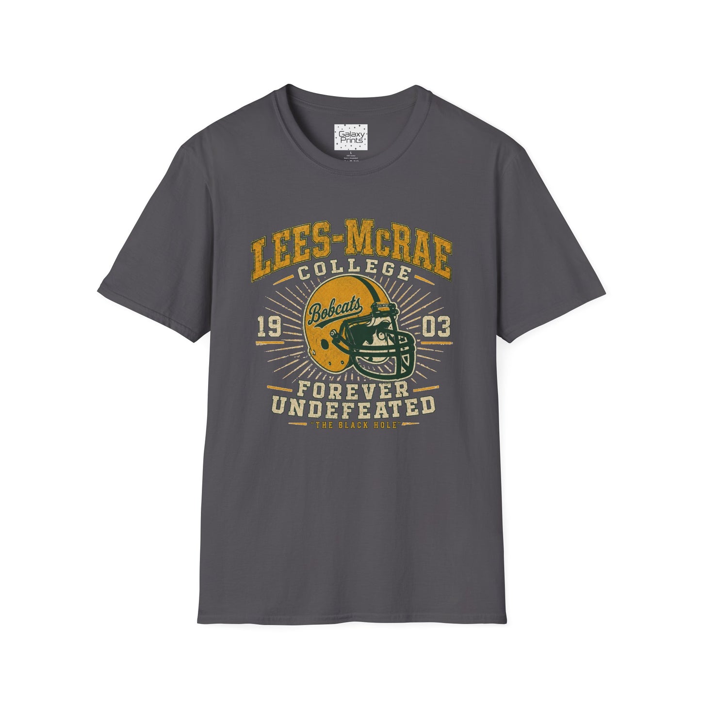 Lees-McRae College Bobcats Vintage Football T-Shirt — Forever Undefeated - The Black Hole