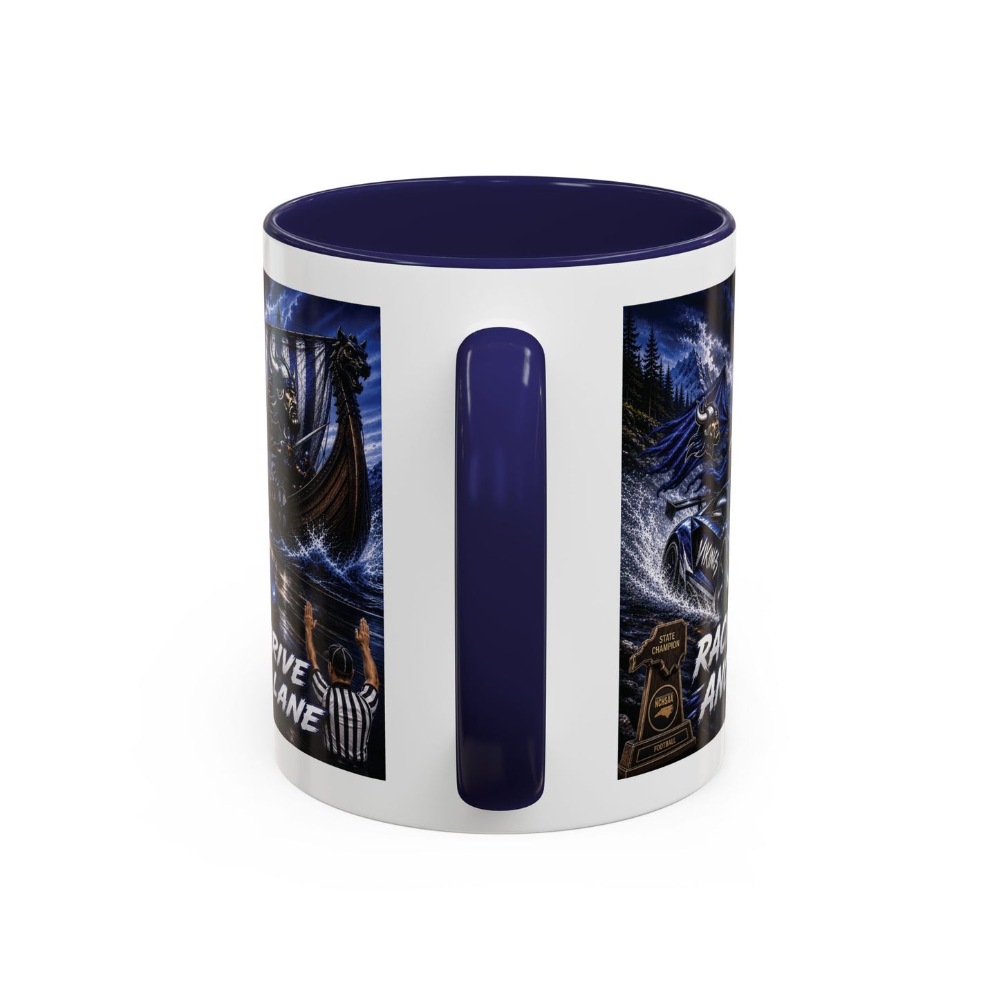 Hoggard Vikings Stylish Accent Coffee Mug  "Race to another Ship" and "Dive in the fast lane"- Perfect for Daily Brew & Gifts