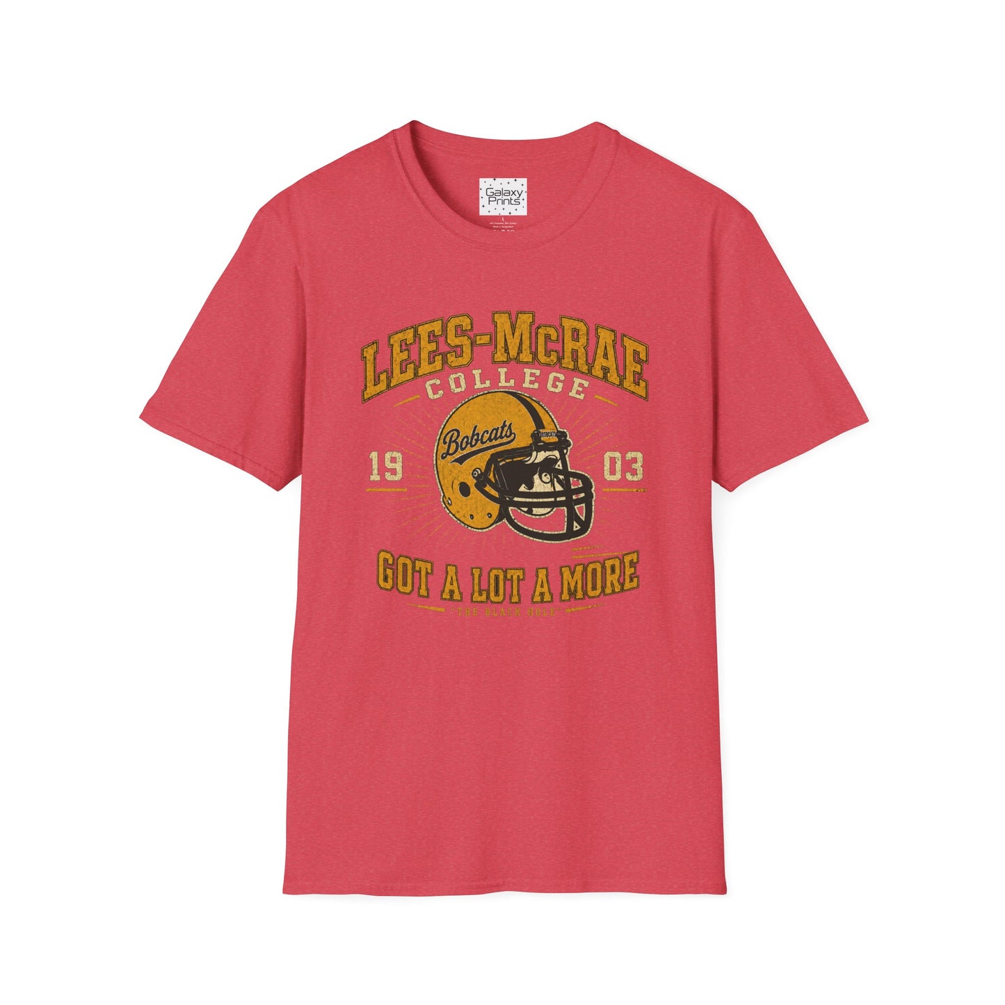 Lees-McRae College Bobcats Vintage Football T-Shirt — Got A Lot A More - The Black Hole