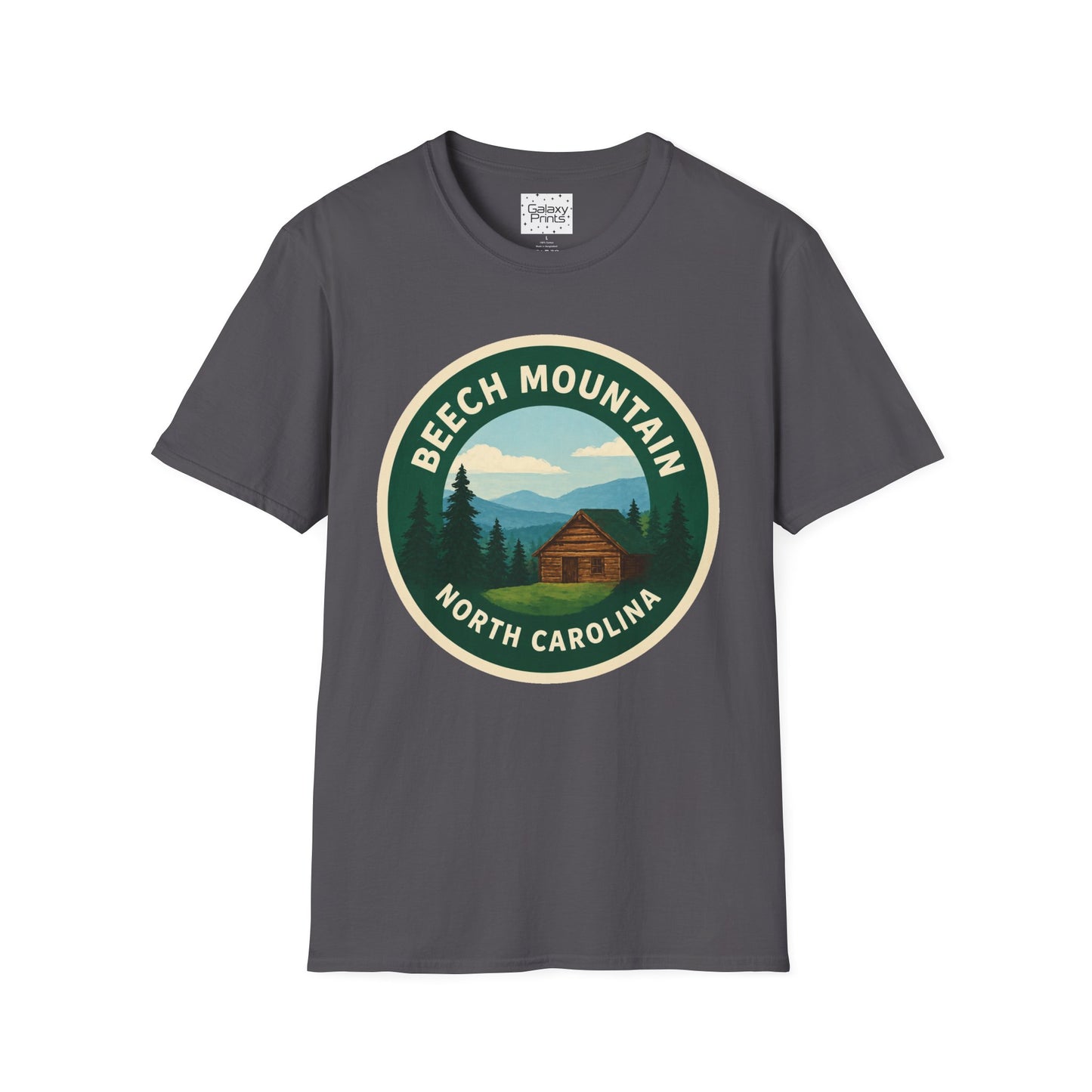 Beech Mountain NC T-Shirt — Mountain Cabin Scenic Graphic Tee