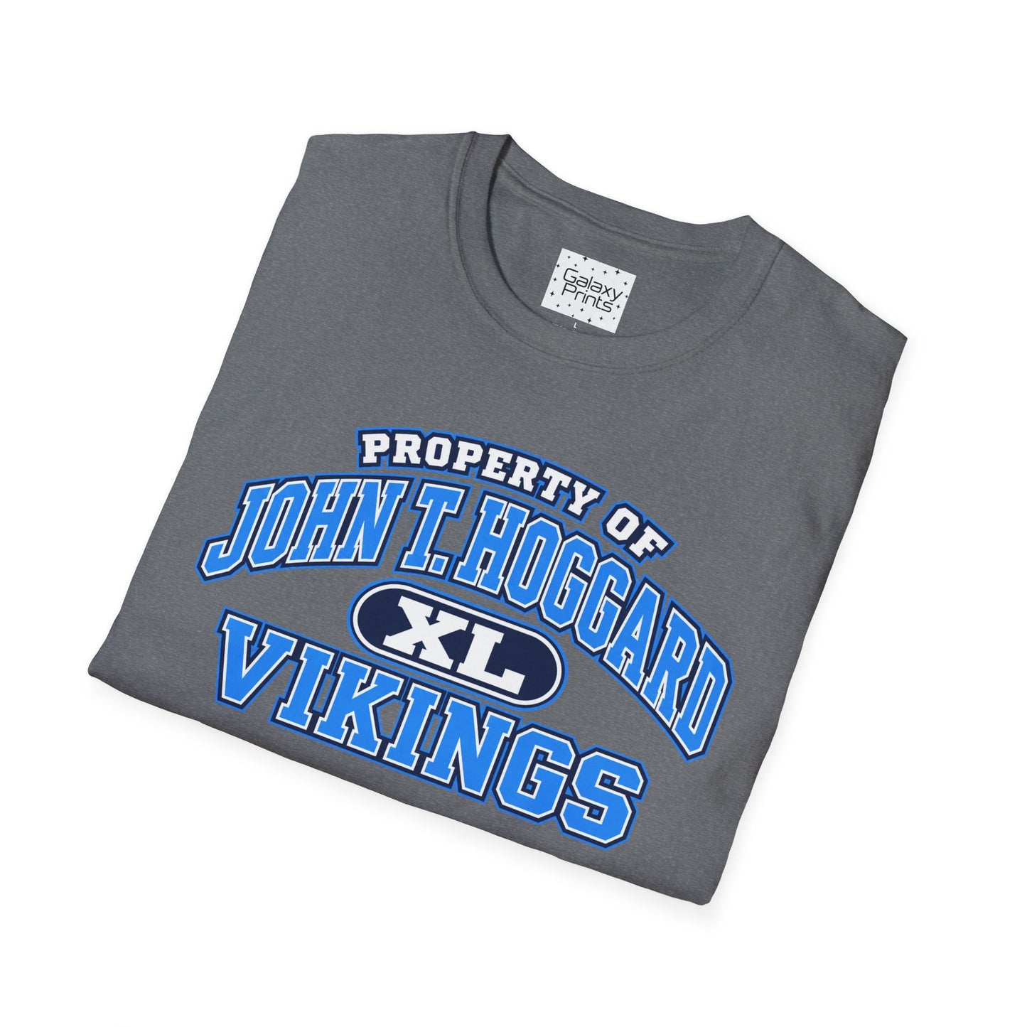 Property of JTH Vikings T‑Shirt XL — Viking in Power Circle back - Hoggard School Spirit Tee