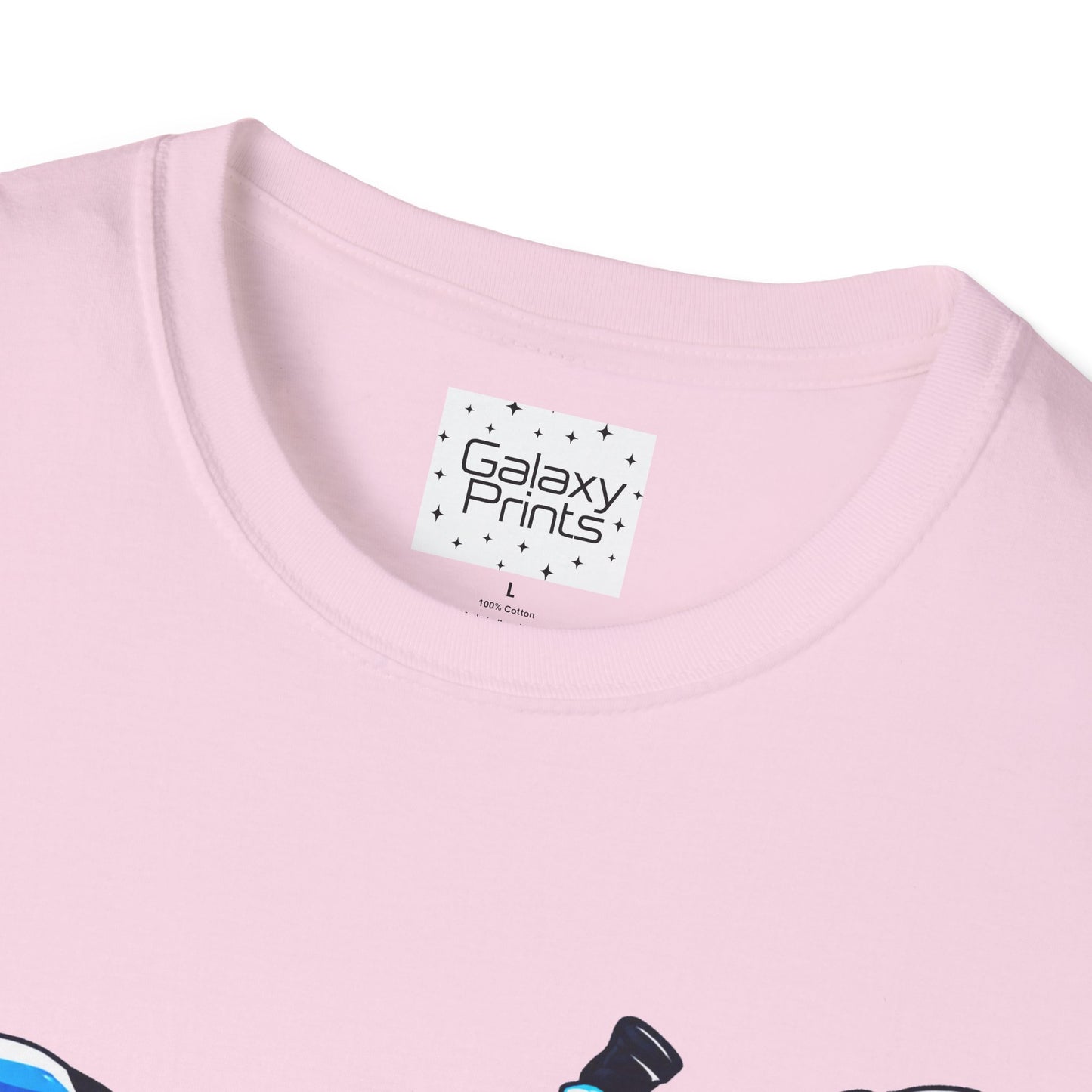 Skydiver Graphic T-Shirt — Blue Freefall Parachute Design