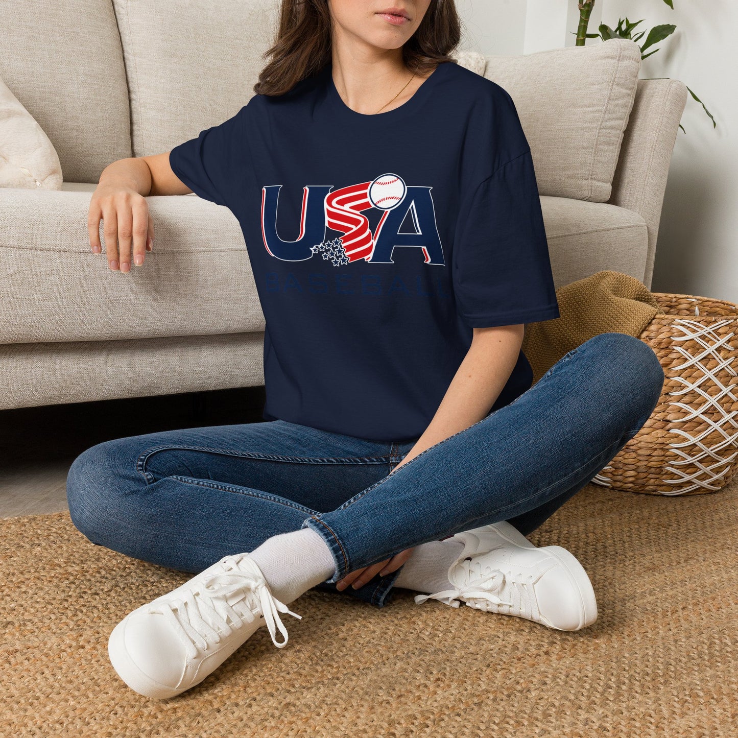 USA Baseball T-Shirt — Patriotic Baseball Team Tee - Why NOT Culture