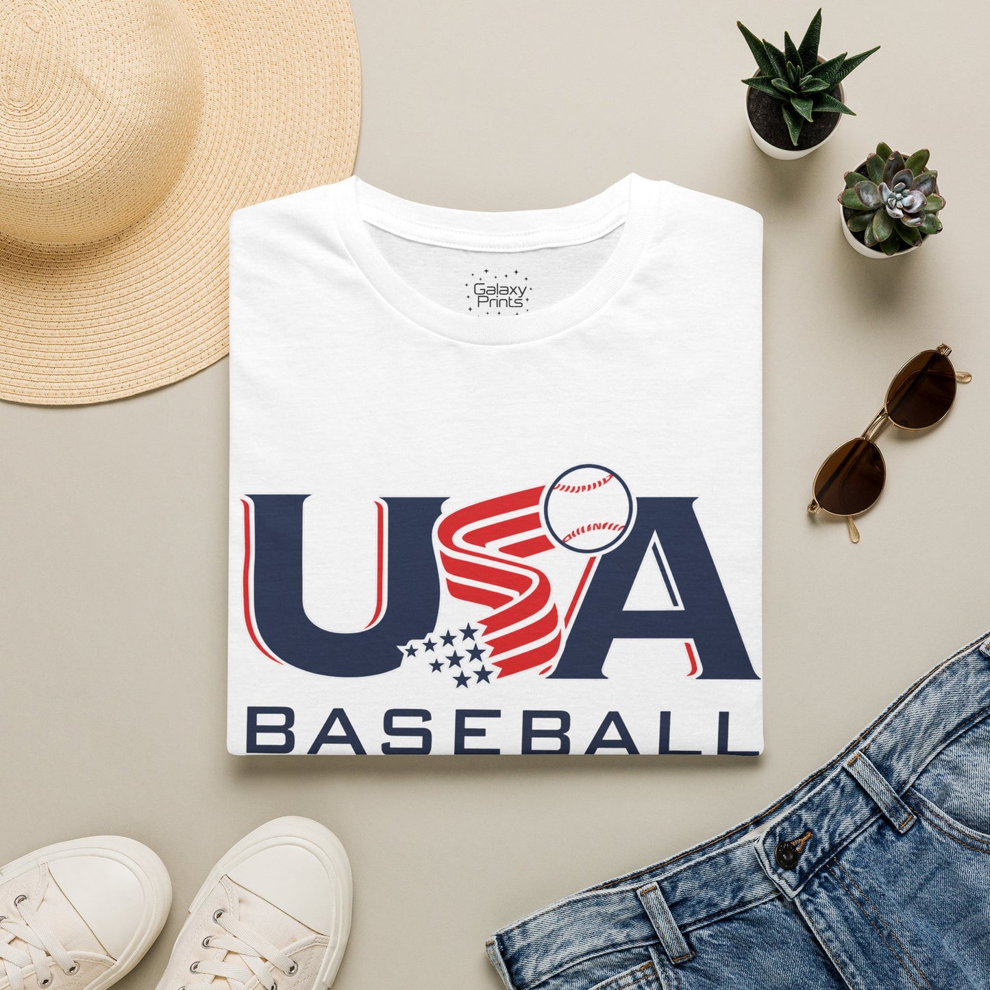 USA Baseball T-Shirt — Patriotic Baseball Team Tee - Why NOT Culture