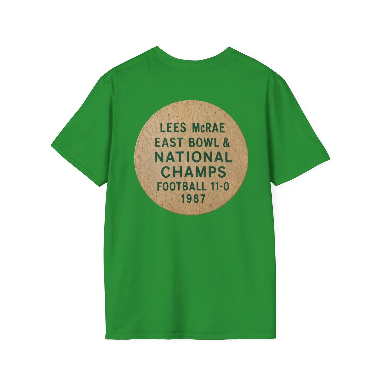 Lees-McRae College Bobcats Vintage Football T-Shirt — Forever Undefeated - Wooden Nickel / Chip