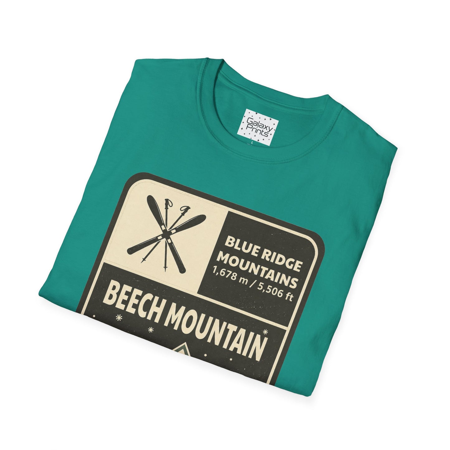 Beech Mountain Blue Ridge Mountains T‑Shirt — North Carolina Ski & Hiking Vintage