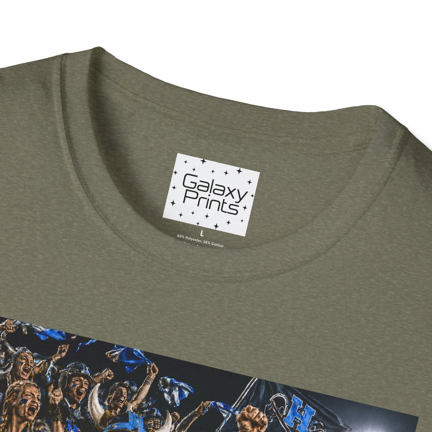 Viking Fans with #1 FAN T‑Shirt — '#1 FAN leading the fight' Graphic Tee - Viking crowd