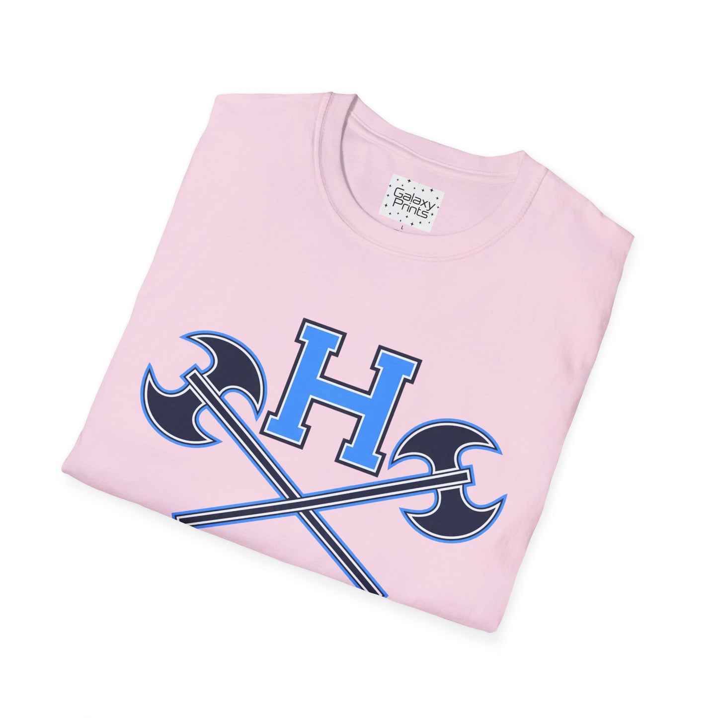 Hoggard - H w/ Axes T-Shirt – Blue 'H' with Crossed Battle Axes Graphic Spirit Tee
