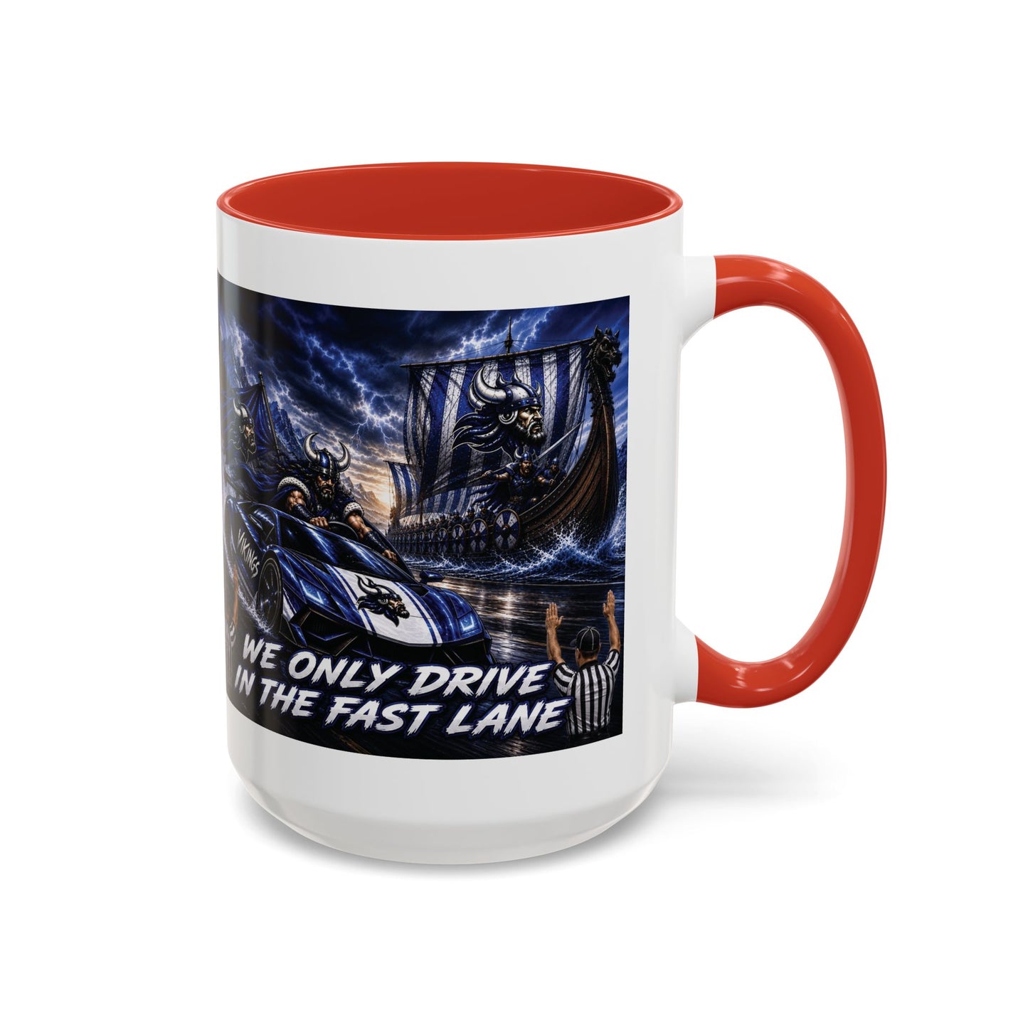 Hoggard Vikings Stylish Accent Coffee Mug  "Race to another Ship" and "Dive in the fast lane"- Perfect for Daily Brew & Gifts