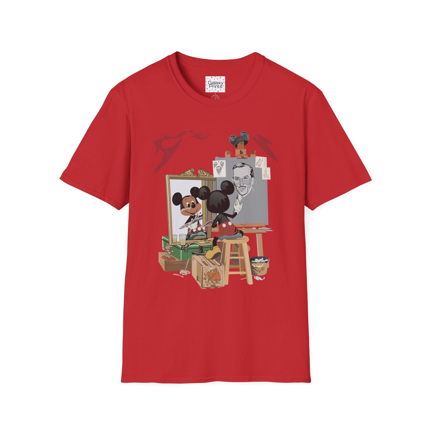 Unisex T-Shirt - DISNEY Inspired - 'Mickey Painting Walt'