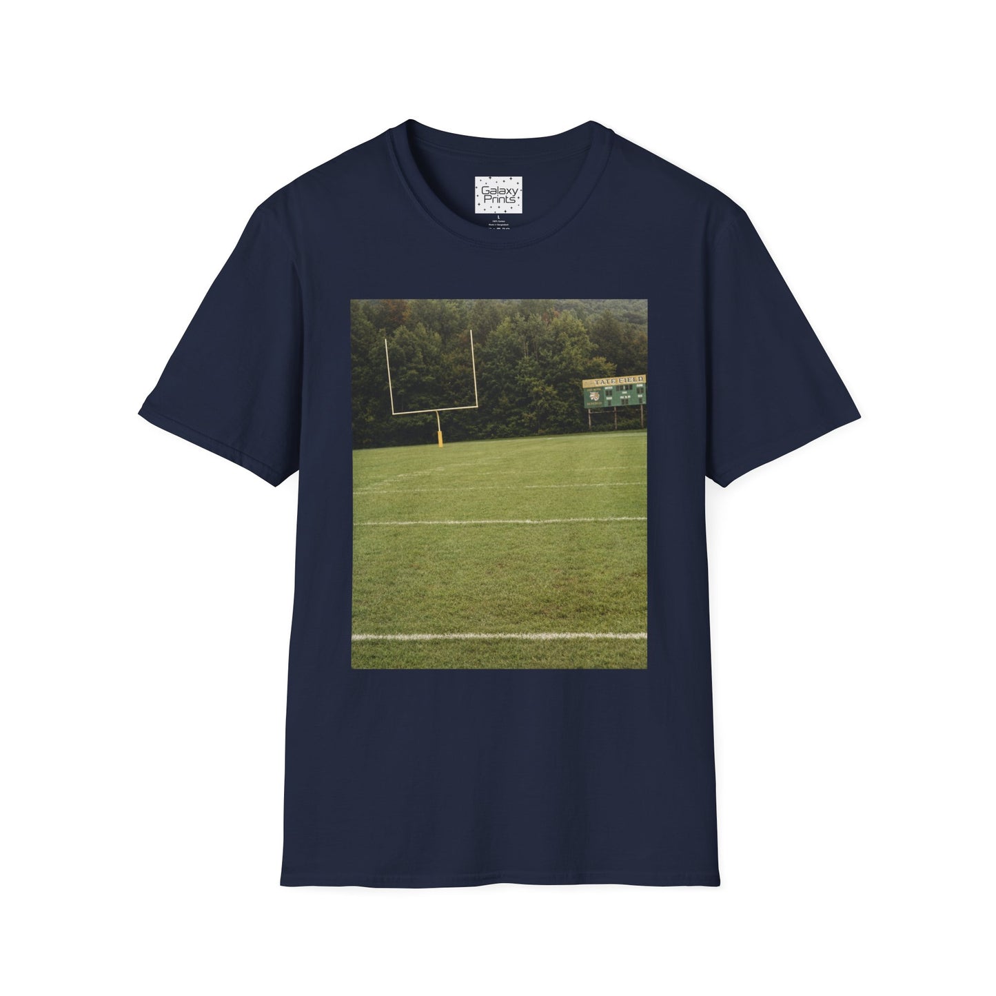 Tate Football Field Photo T-Shirt — Vintage LMC Football Graphic Tee