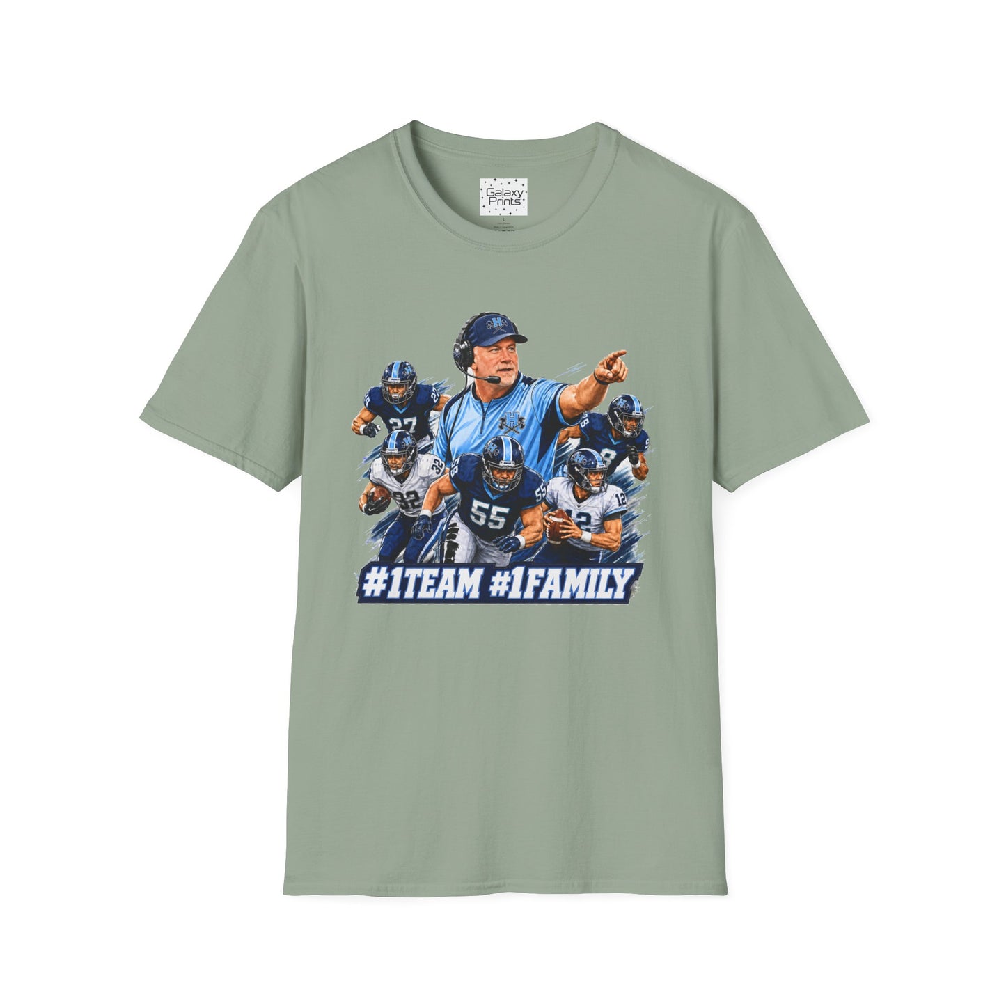 Hoggard Vikings Inspired - 1TEAM 1FAM - Viking Helmet - Unisex T-Shirt