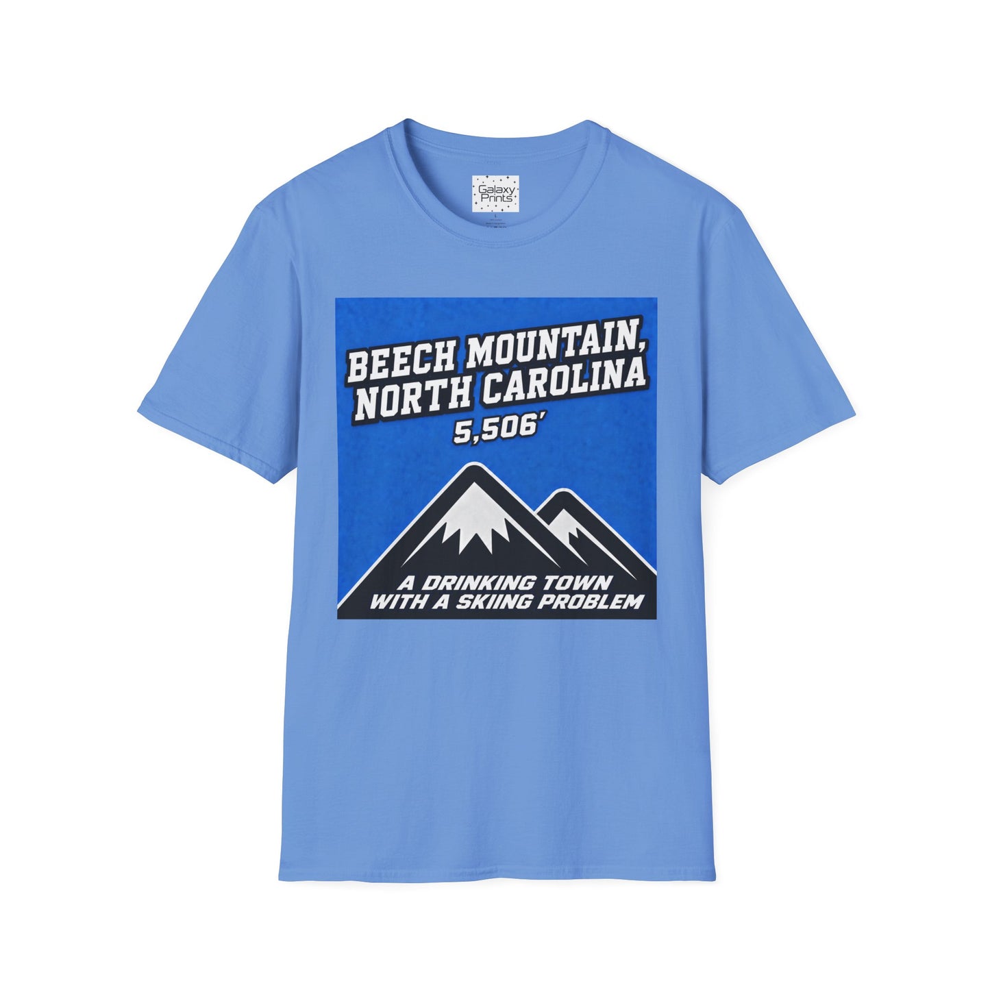 Beech Mountain North Carolina T-Shirt – 5,506' Drinking Town with Skiing Problem - Graphic Tee