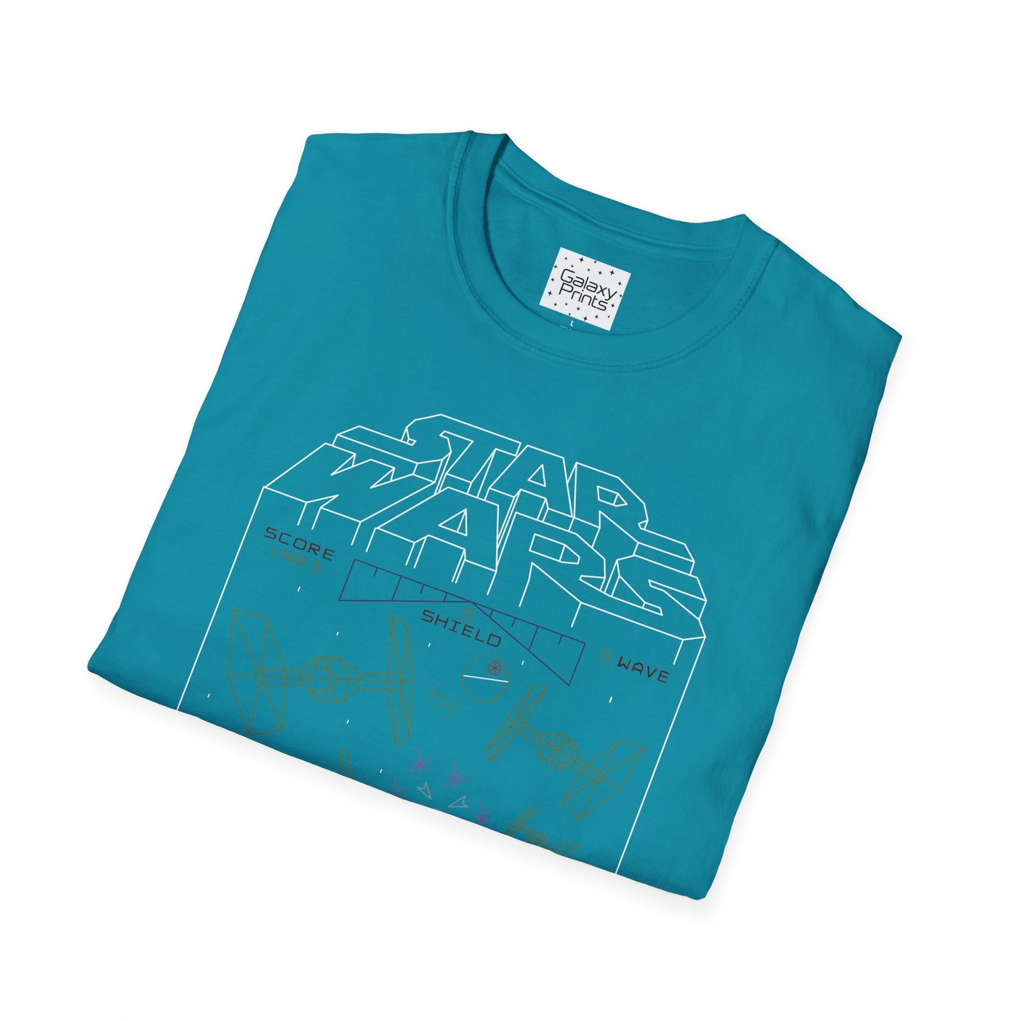 Star Wars Inspired Unisex T-Shirt - 'STAR WARS 1983 Arcade Video Game Screen Rendering' Graphic Tee