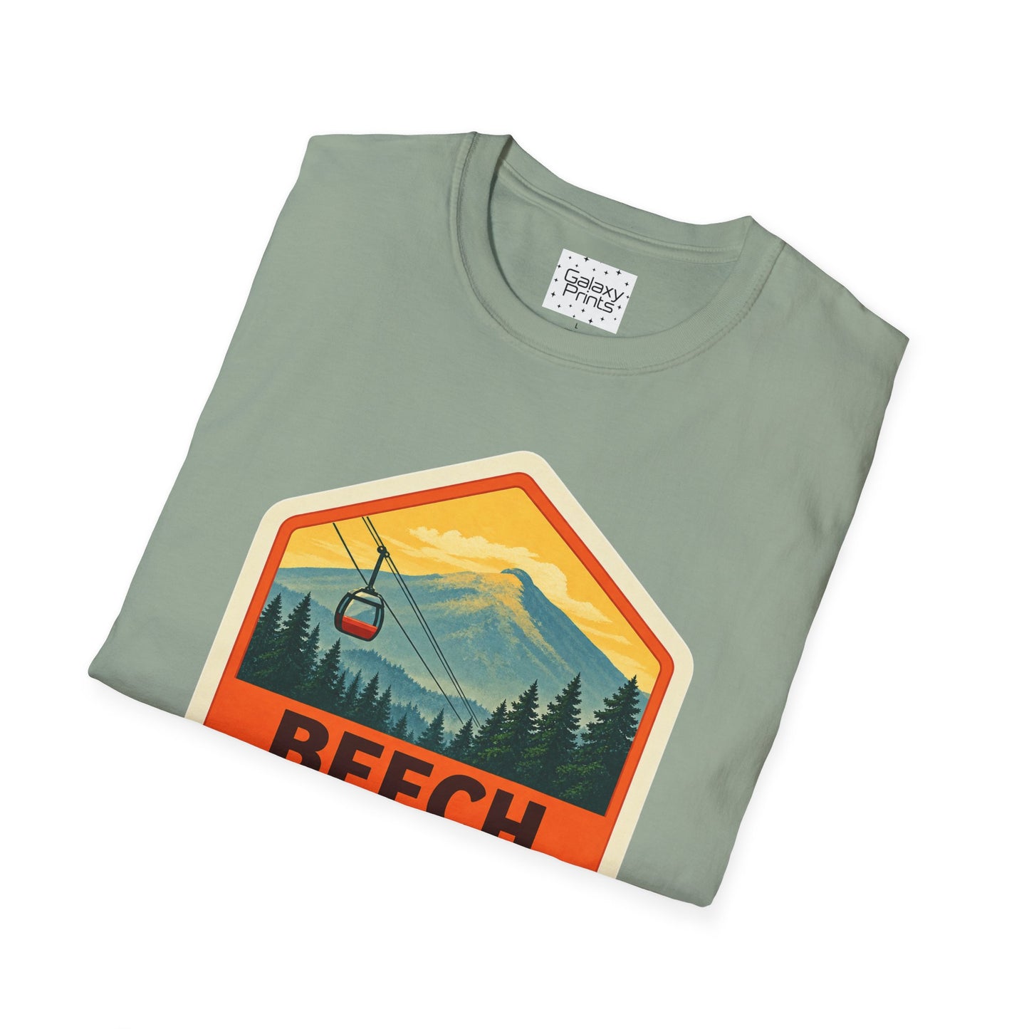 Beech Mountain NC Graphic T-Shirt Diamond — Mountain Ski Lift Vintage look