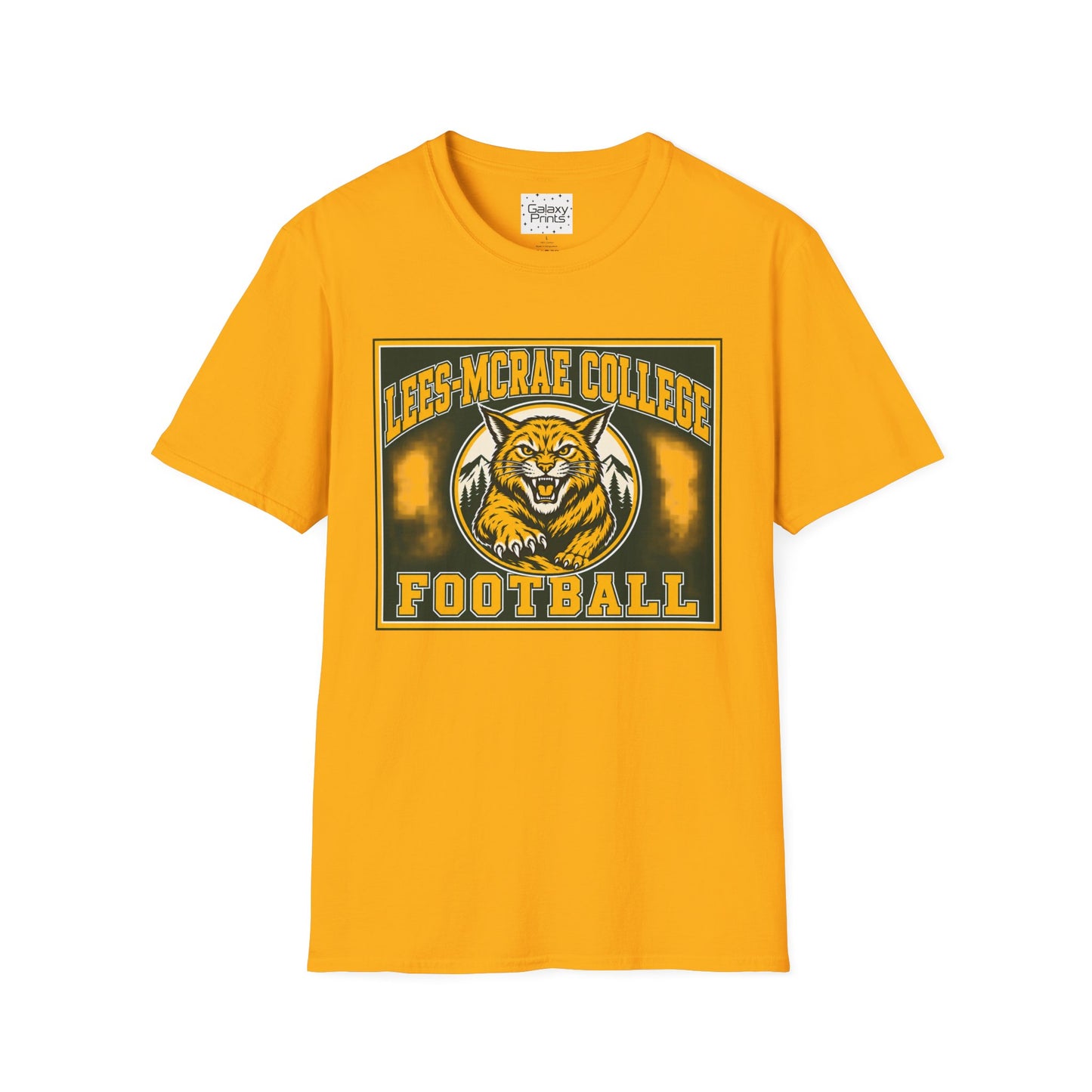 Lees-McRae College Bobcats Vintage Football T-Shirt — Retro Wily Bobcat