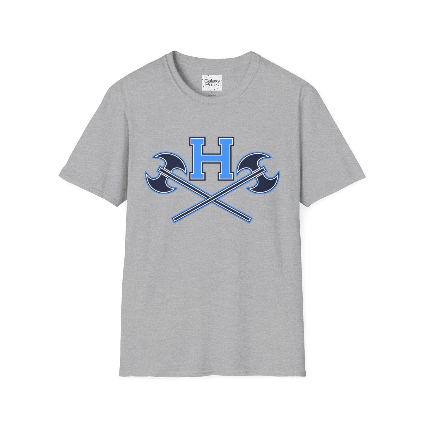 Hoggard - H w/ Axes T-Shirt – Blue 'H' with Crossed Battle Axes Graphic Spirit Tee