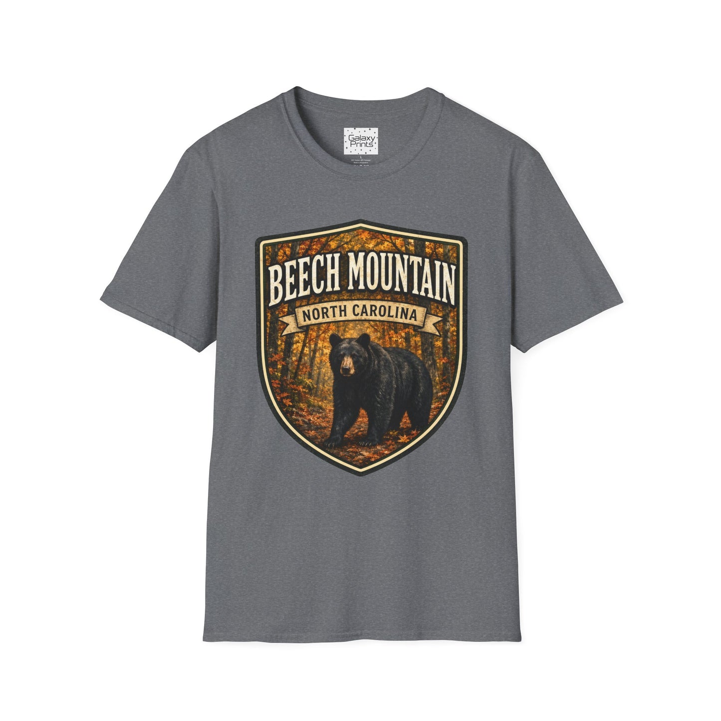 Beech Mountain North Carolina T-Shirt — Rustic Bear Mountain Graphic Tee