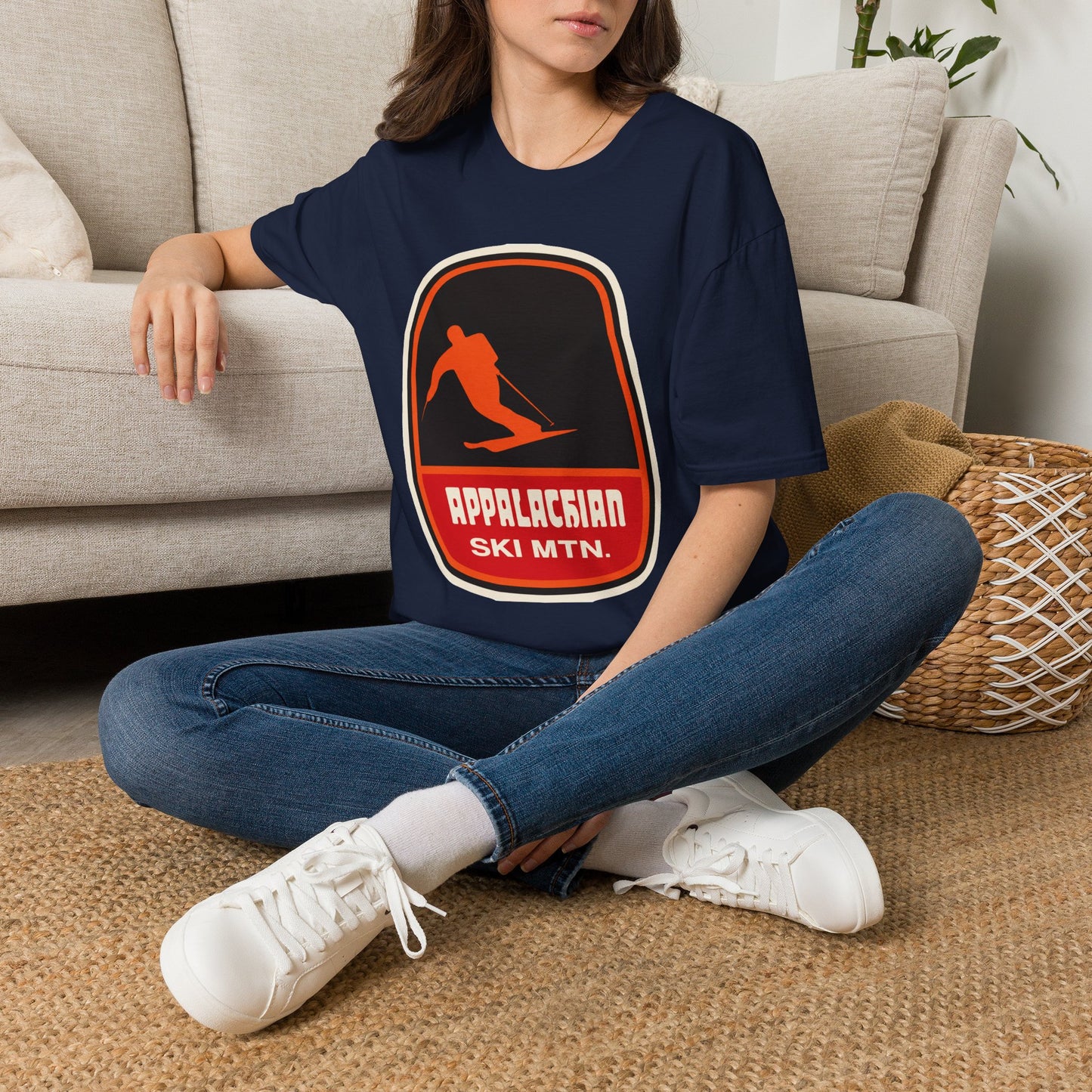 Appalachian Ski Mountain - Vintage Badge T-Shirt