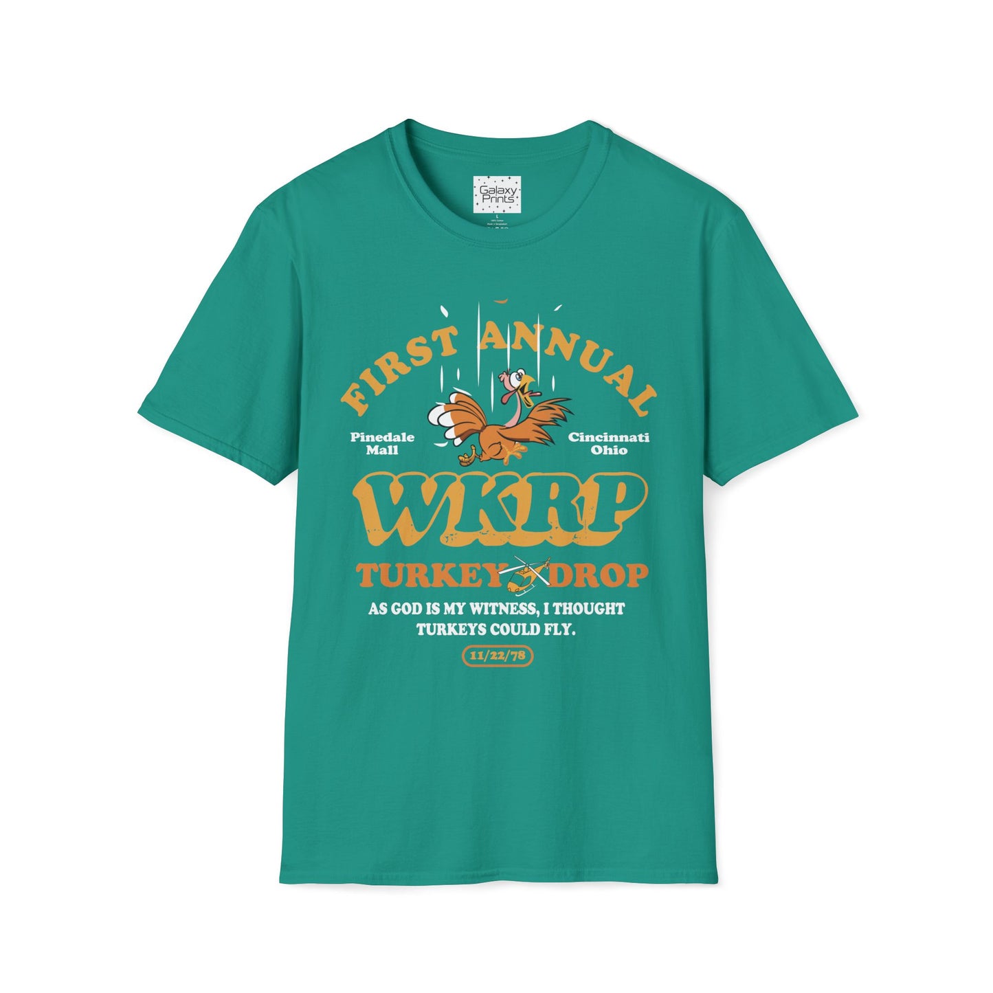 Unisex T-Shirt - POP Culture - 'From the HIT TV Show WKRP in Cincinnati - 1st Annual Turkey Drop'