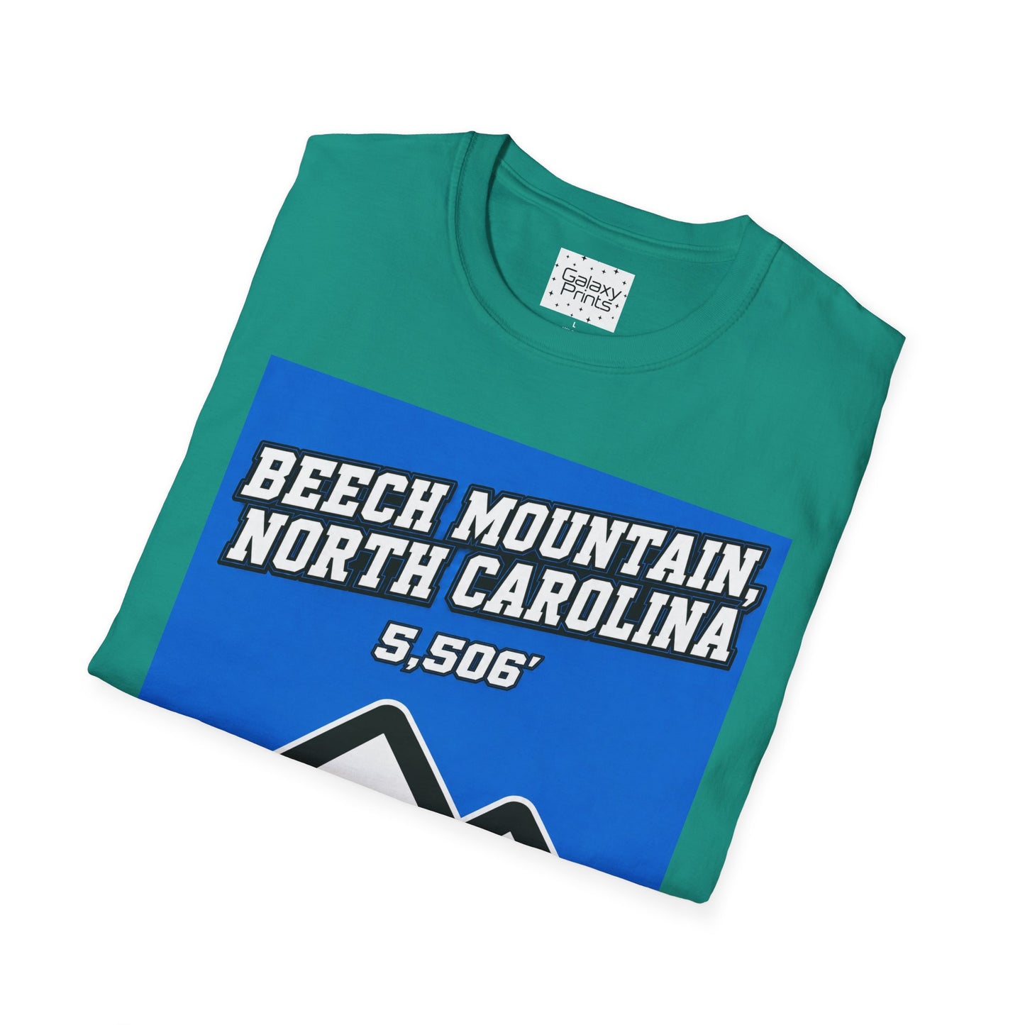 Beech Mountain, NC - The whole town is High T-Shirt — 5,506' Mountain Souvenir Tee