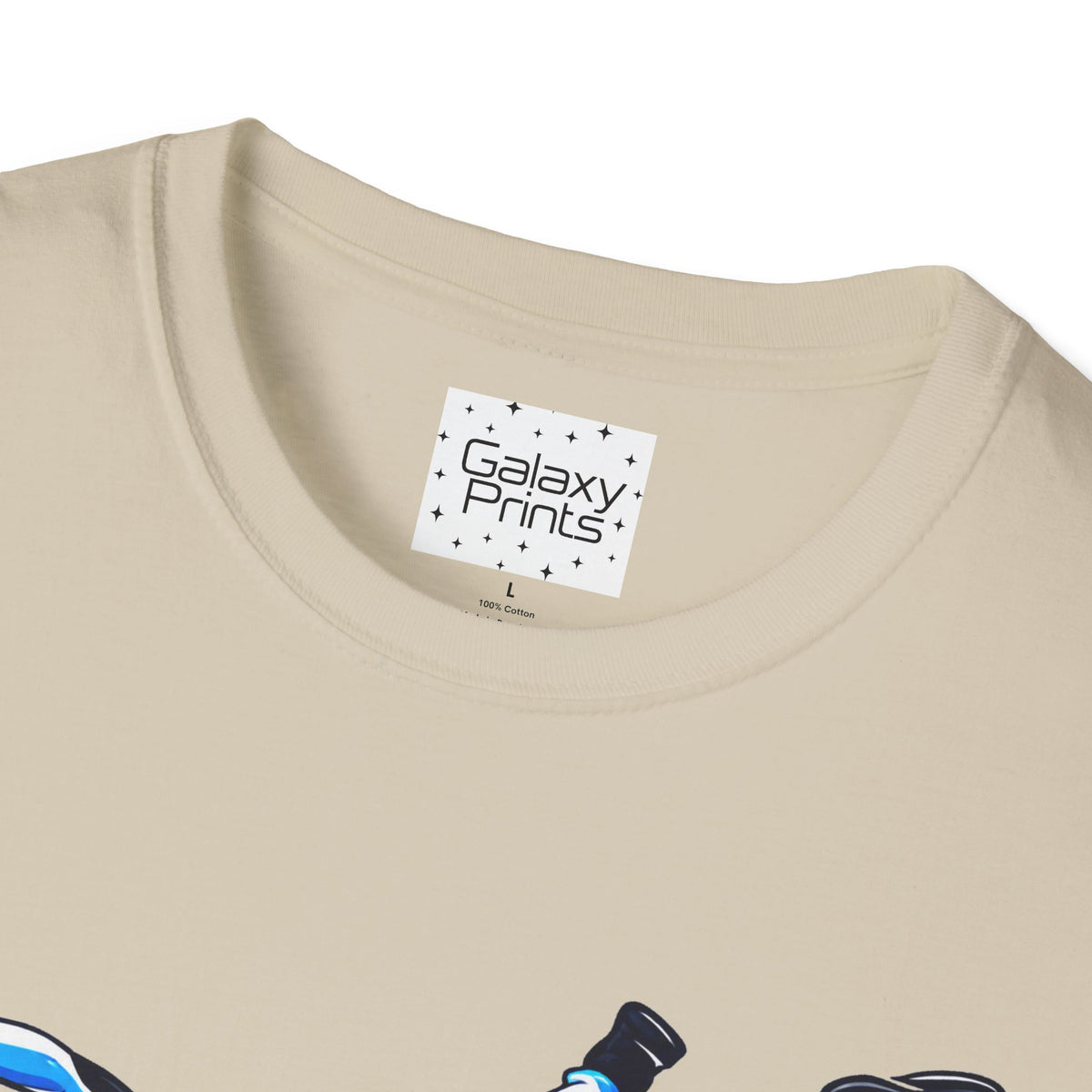 Skydiver Graphic T-Shirt — Blue Wingsuit Freefall Tee - I Survived on the back