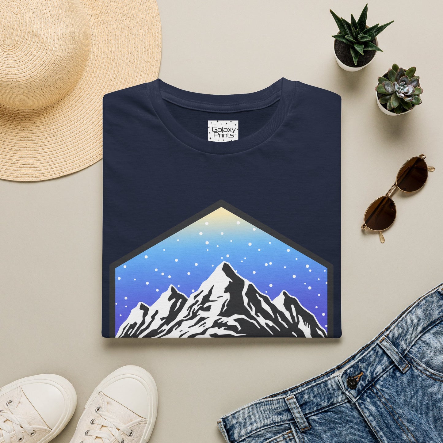 Mountain Blue Diamond T‑Shirt — Beech Mountain North Carolina Graphic Tee