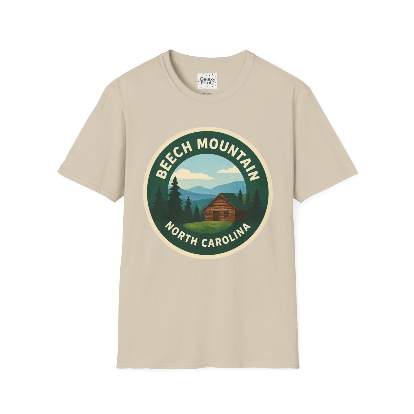 Beech Mountain NC T-Shirt — Mountain Cabin Scenic Graphic Tee