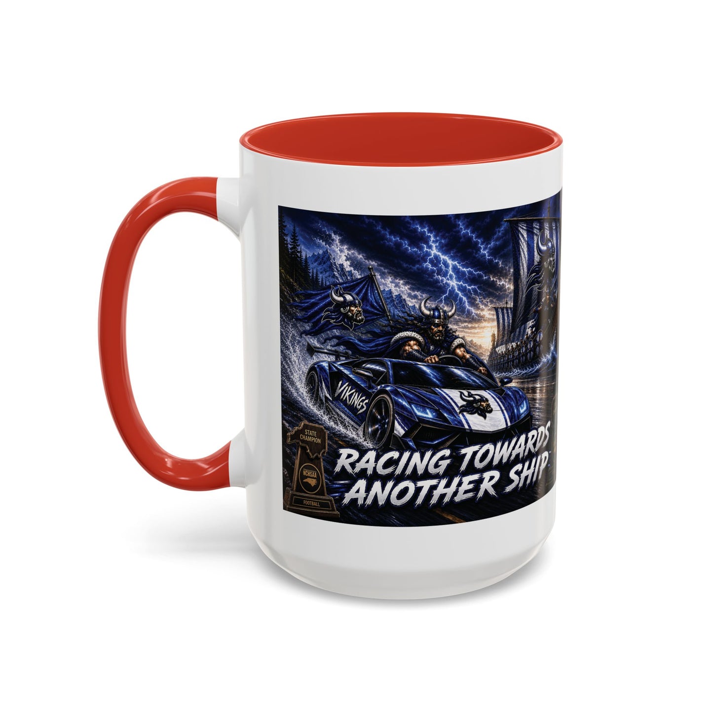 Hoggard Vikings Stylish Accent Coffee Mug  "Race to another Ship" and "Dive in the fast lane"- Perfect for Daily Brew & Gifts