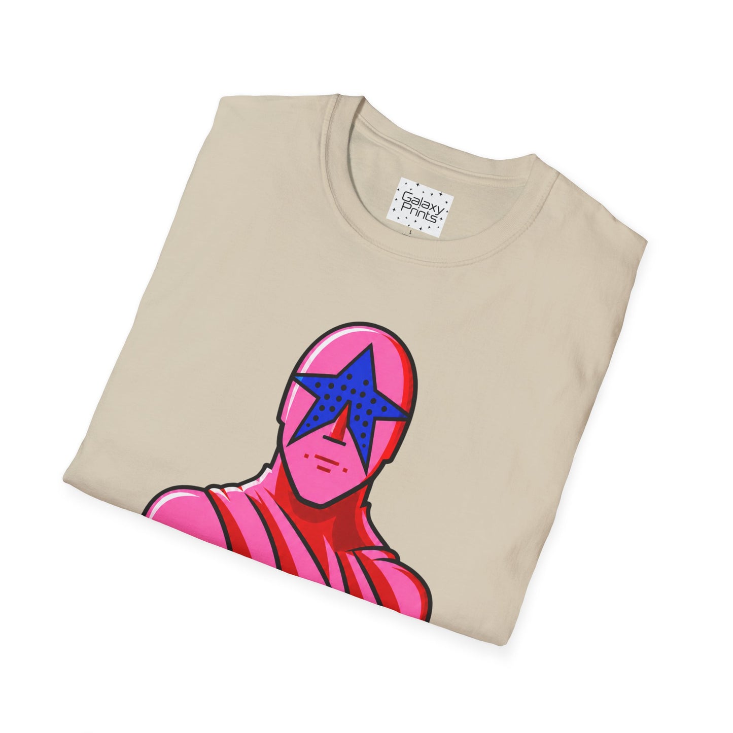 STAR MAN Nin Wrestling video game "NOW" and "THEN" T-Shirt — Retro Pop Hero Graphic Tee - Nin Wrestler STAR MAN video game - Current Culture