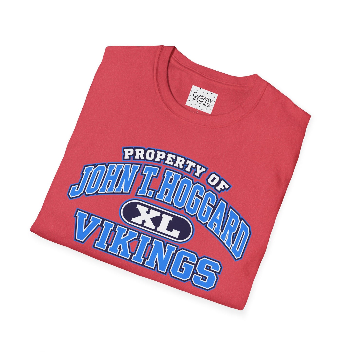 Property of JTH Vikings T‑Shirt XL — Viking in Power Circle back - Hoggard School Spirit Tee