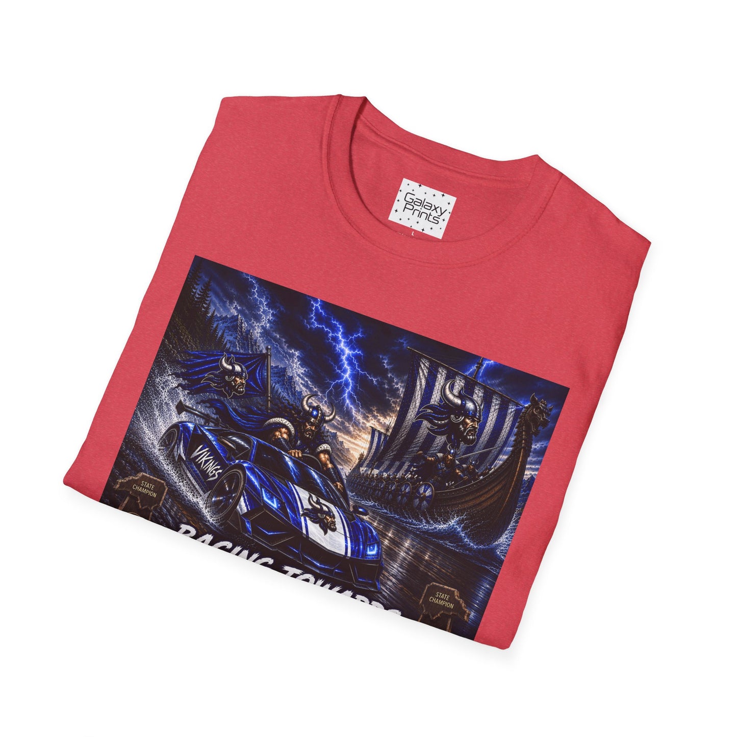 Copy of Unisex T-Shirt - Hoggard Vikings Inspired - Hoggard helmet and 'Domination is a State of Mind' - over our rivals