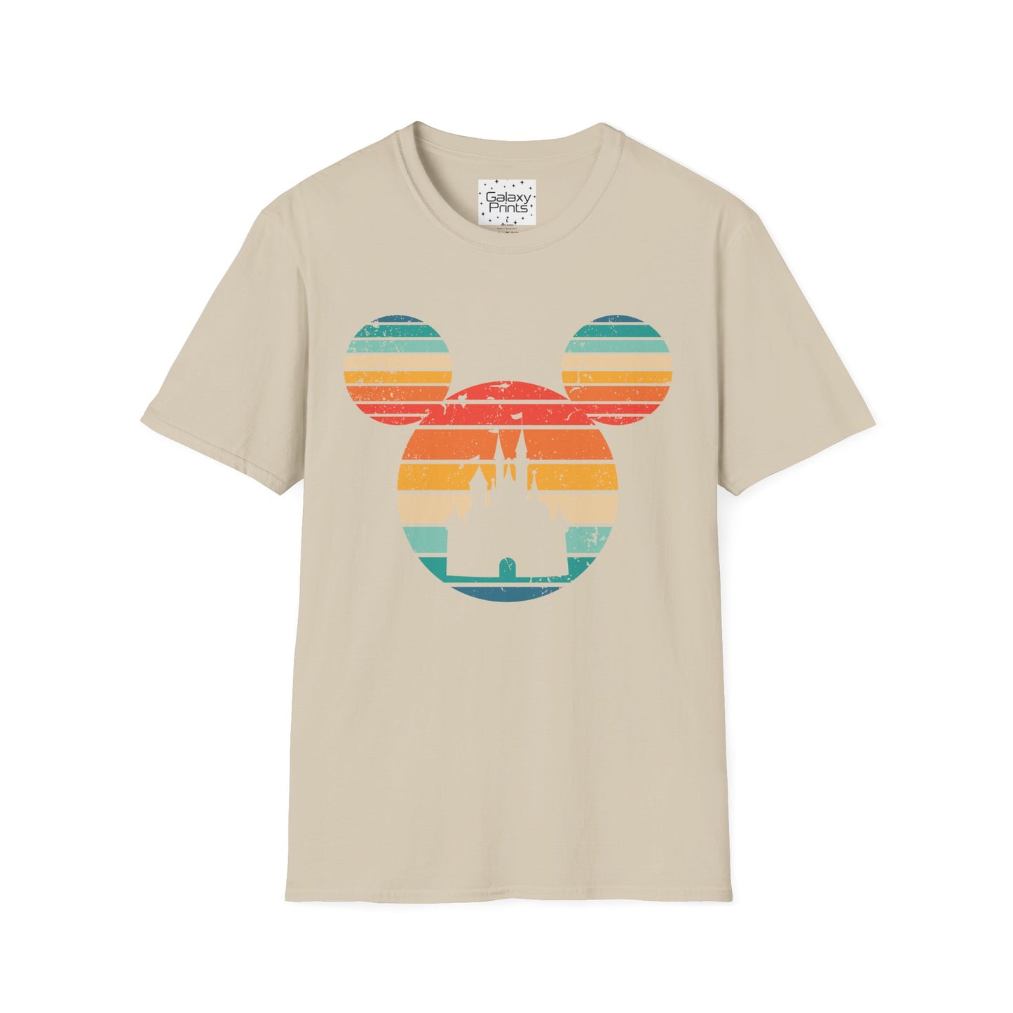 Unisex T-Shirt - DISNEY Inspired - 'Mickey Ears with Pastel Colors Distressed'