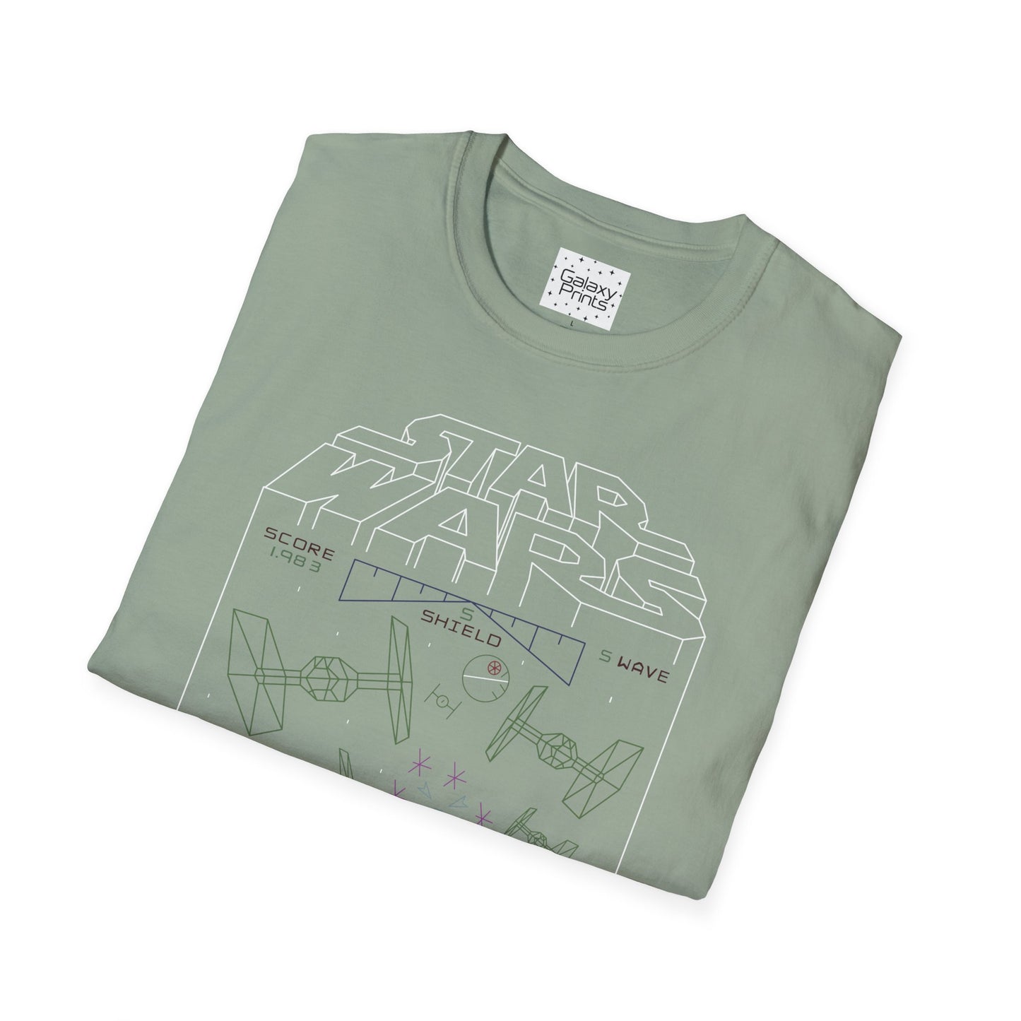 Star Wars Inspired Unisex T-Shirt - 'STAR WARS 1983 Arcade Video Game Screen Rendering' Graphic Tee