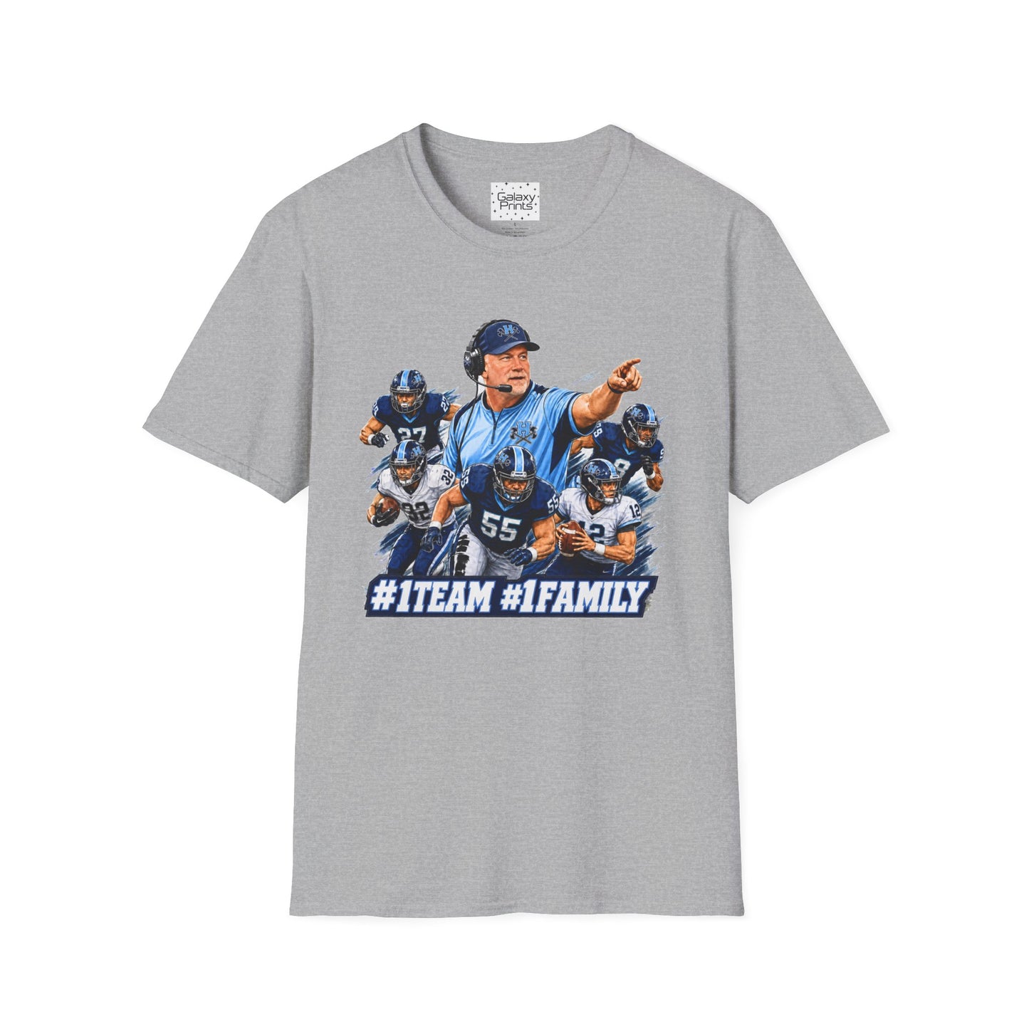 Hoggard Vikings Inspired - 1TEAM 1FAM - Viking Helmet - Unisex T-Shirt