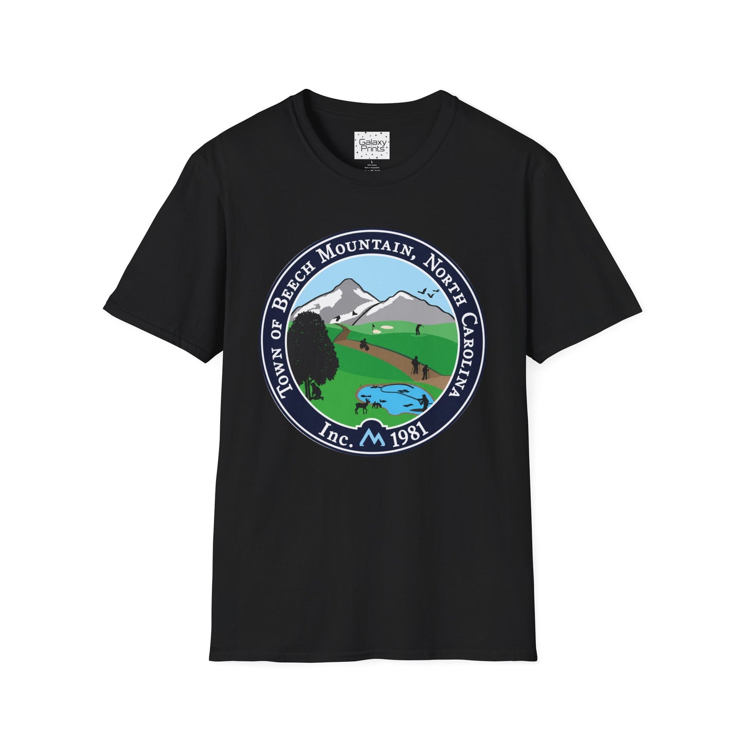 The Town of Beech Mountain, North Carolina Seal T-Shirt — Scenic Mountain Town Tee