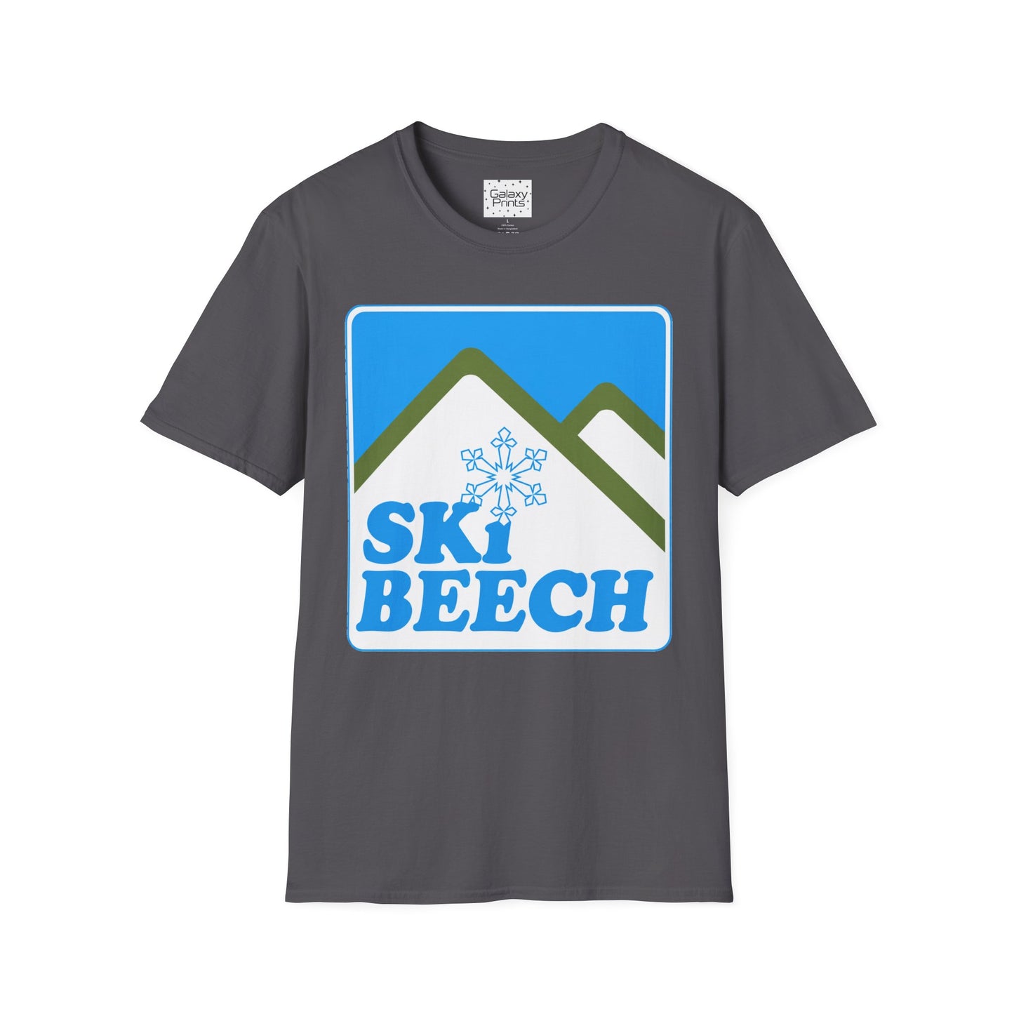 Retro Ski Beech T‑Shirt — Vintage Beech Mountain Snowflake Ski Tee
