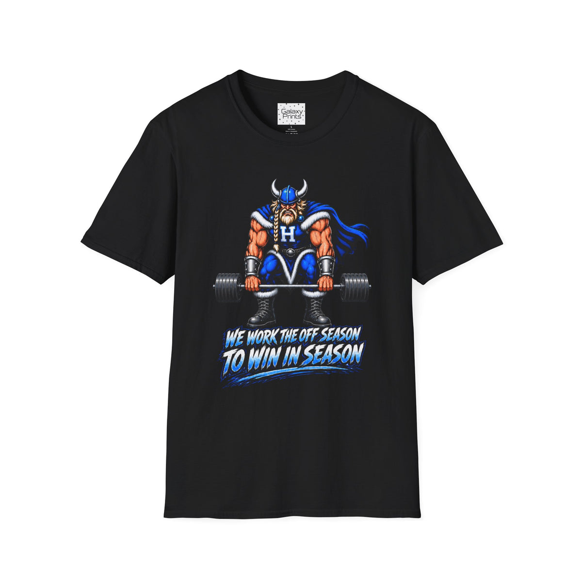 Hoggard Viking Weightlifting T‑Shirt — "We Work the Off Season to Win in Season" - Others Empty