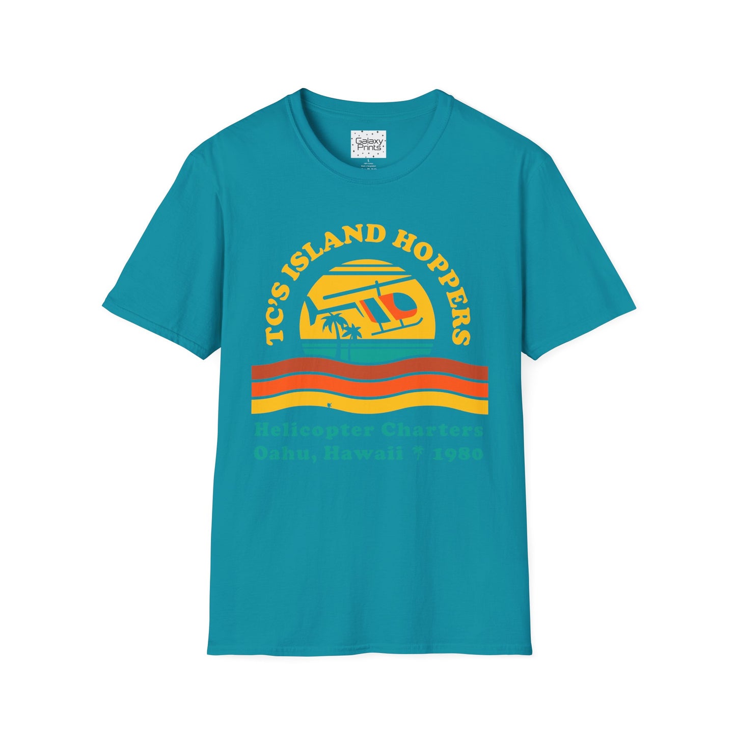 Unisex T-Shirt - POP Culture - 'From the HIT TV Show Magnum PI - TC's Helicopter Charterers & Rides'