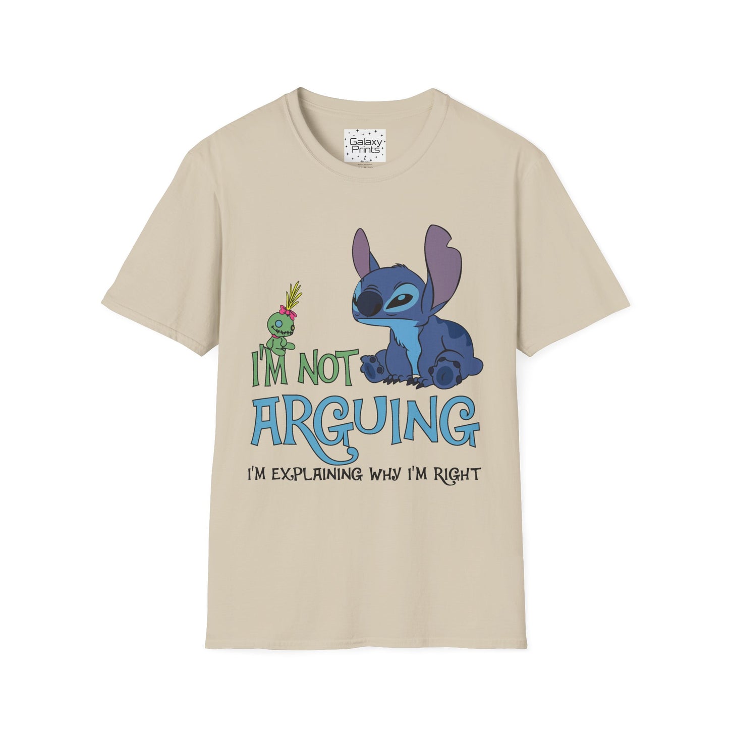 Unisex T-Shirt - Disney Inspired - 'Stich Not Arguing'
