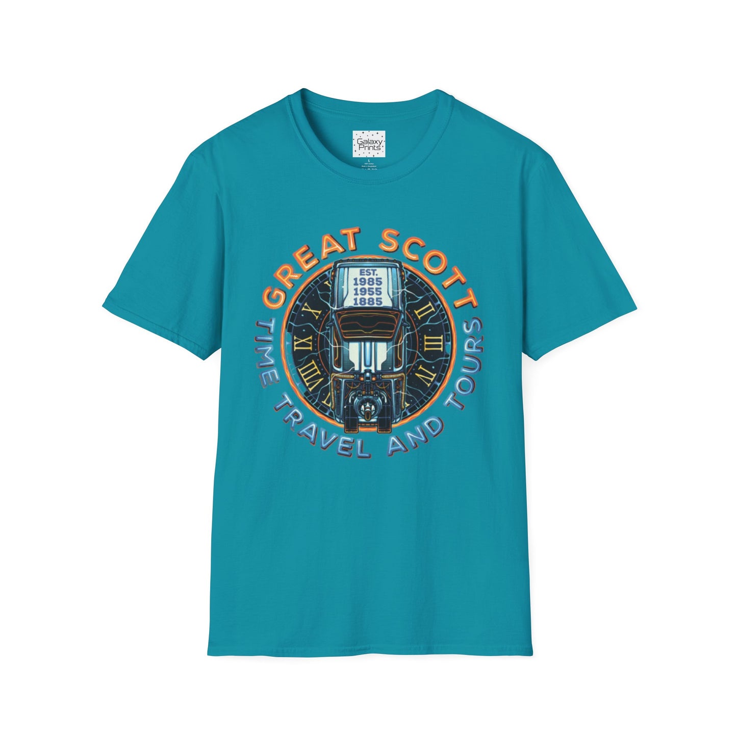 Back To The Future Inspired Unisex T-Shirt - 'Great Scott - Time Travel and Tours'