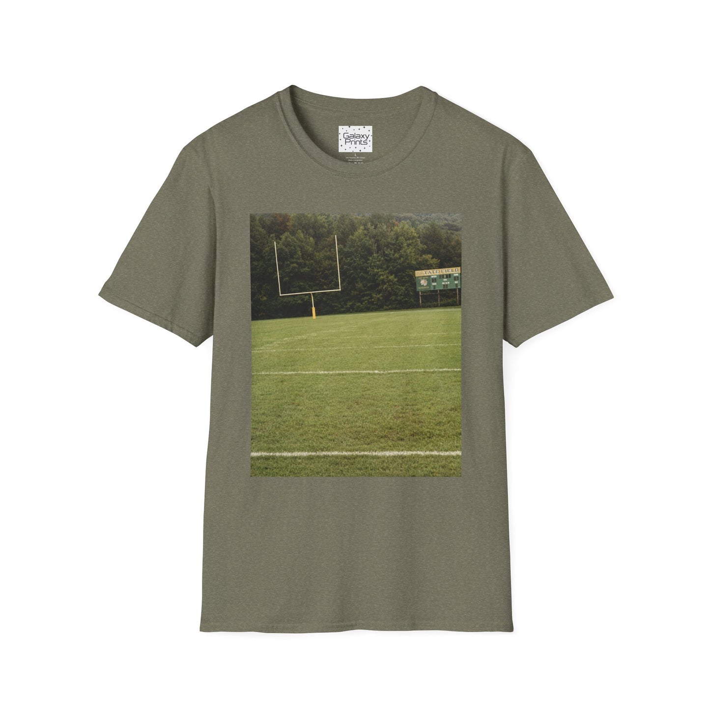 Tate Football Field Photo T-Shirt — Vintage LMC Football Graphic Tee