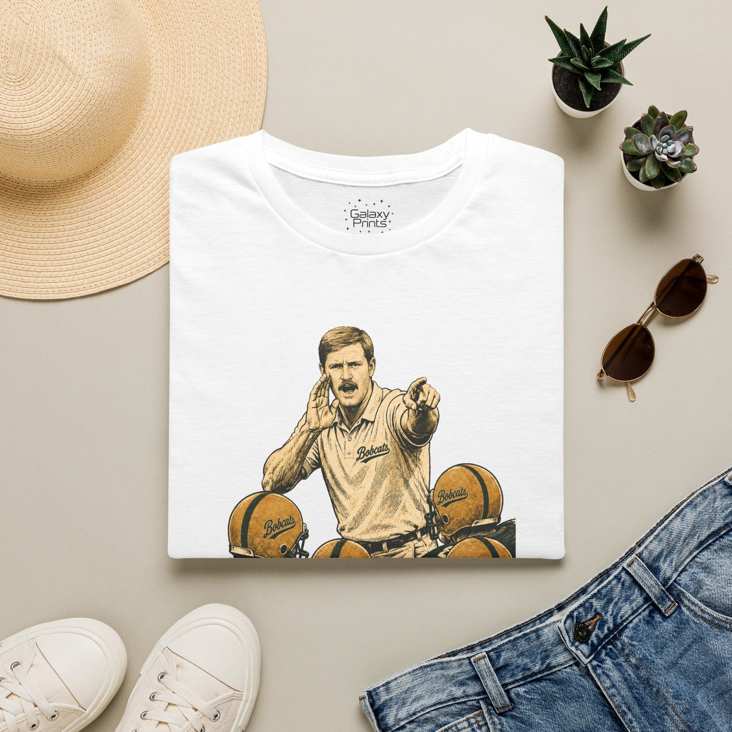Lees-McRae College Bobcats Vintage Football T-Shirt — Coach Bryan "Don't Go MONDO" - Forever Undefeated
